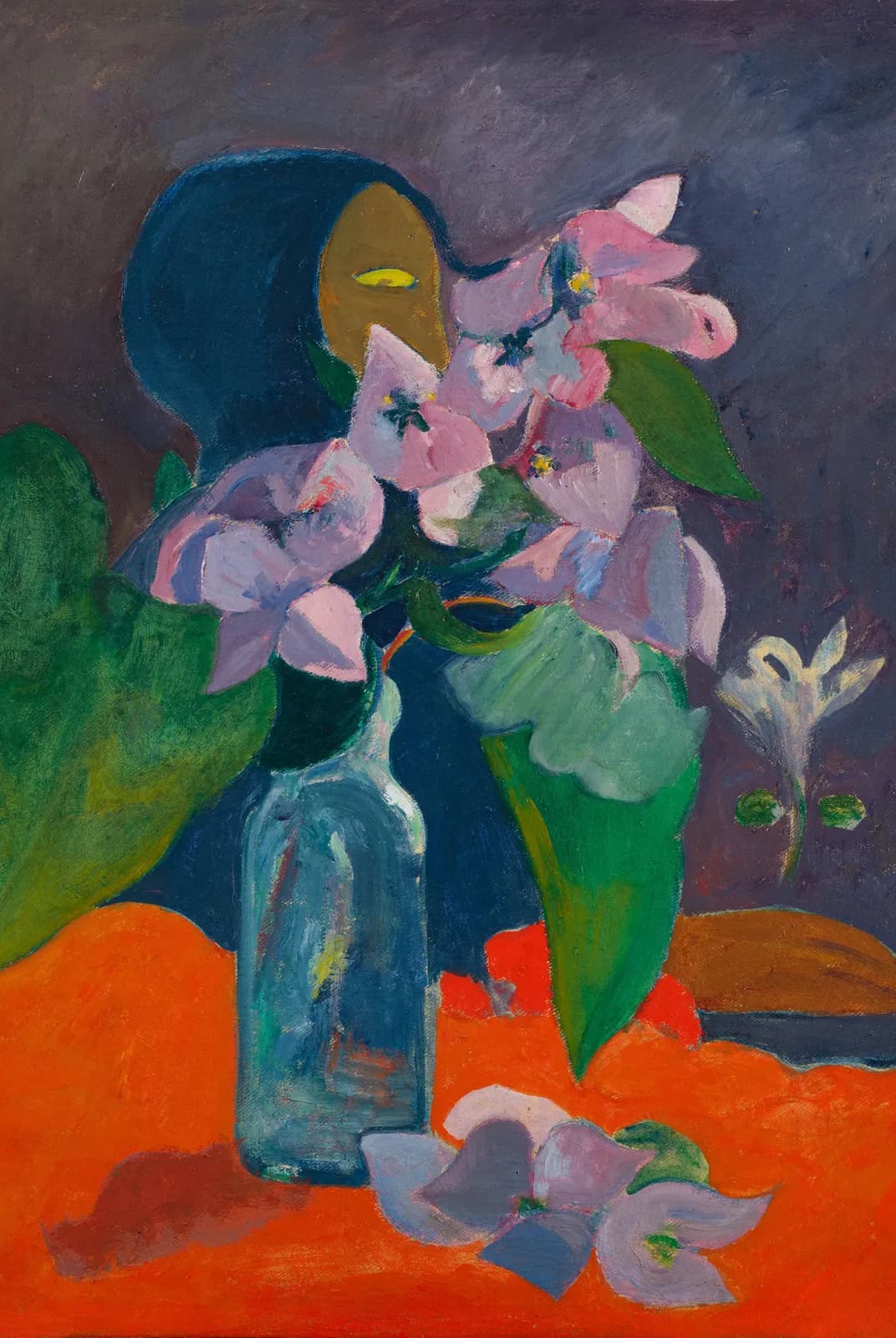 Stilleven met bloemen en idool – Paul Gauguin