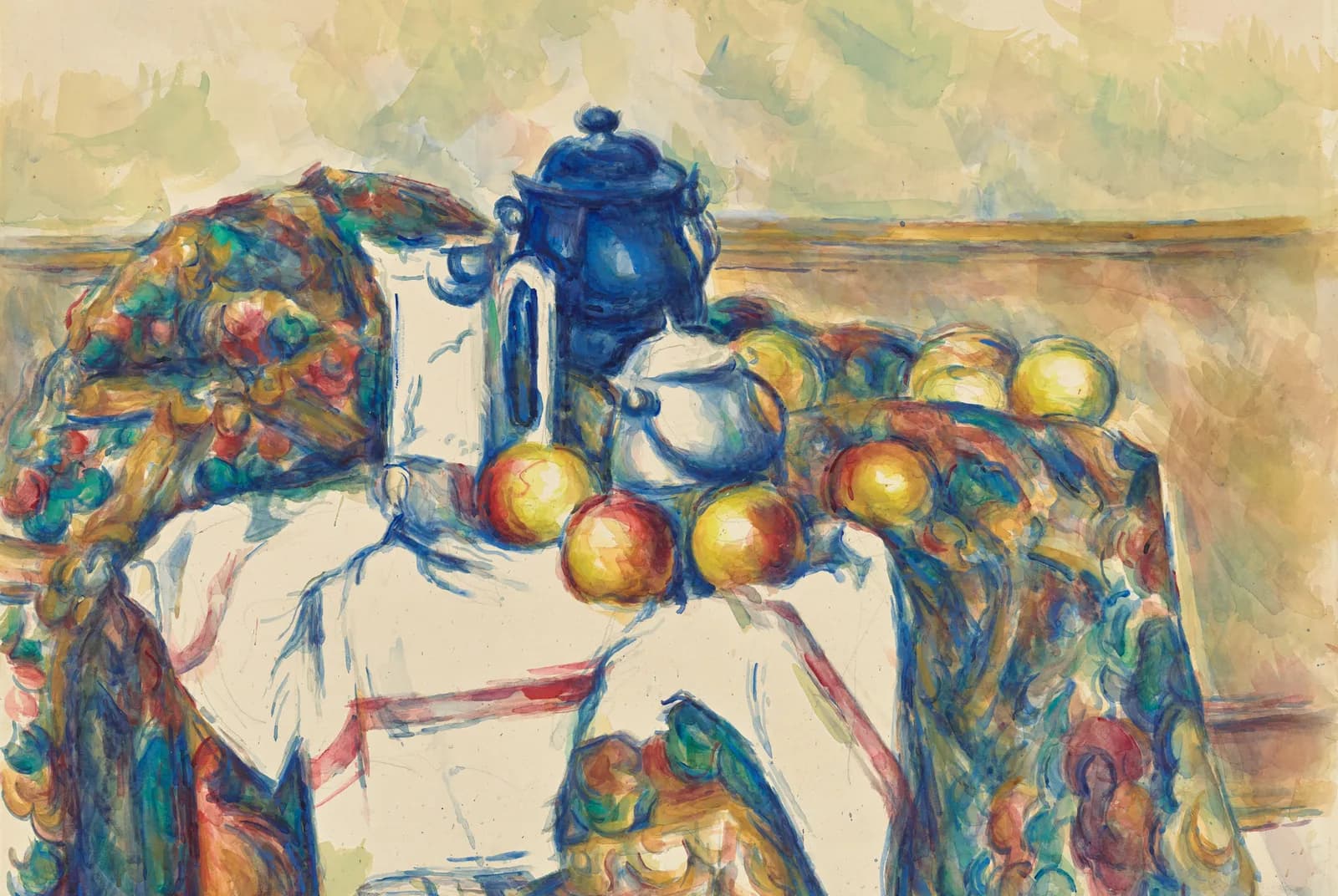 Stilleven met blauwe pot – Paul Cézanne