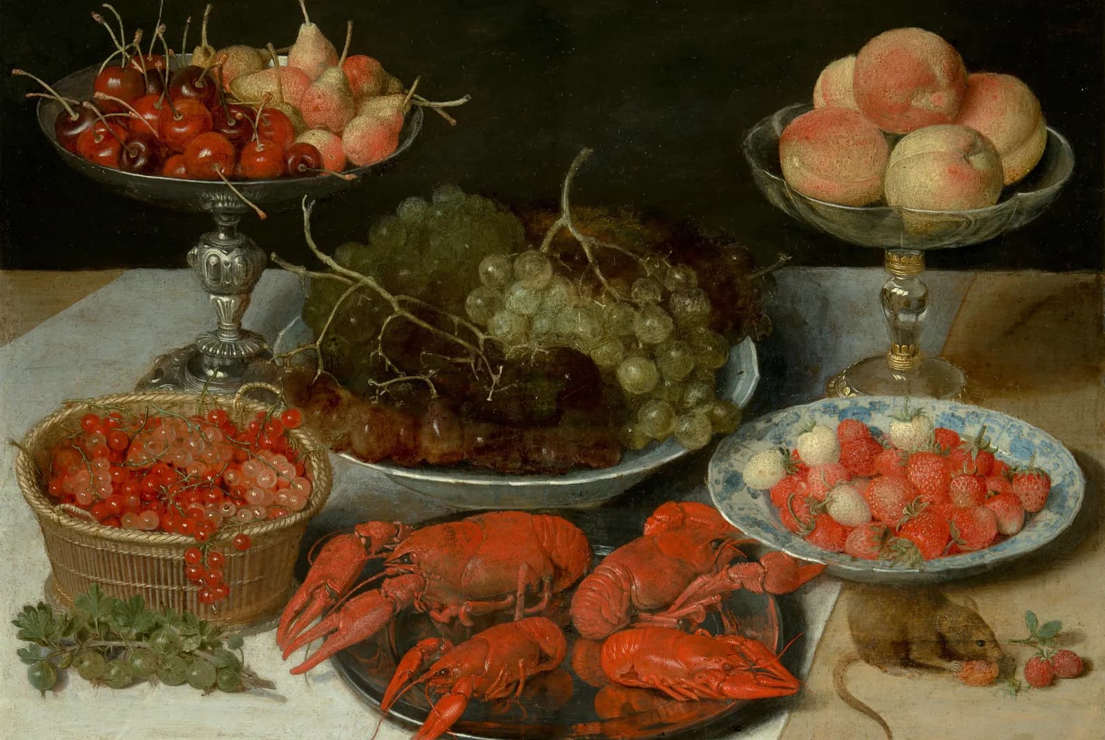 Stilleven met fruit en kreeft – Odilon Redon