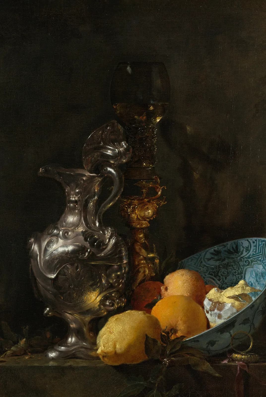 Stilleven met zilveren schenkkan – Willem Kalf