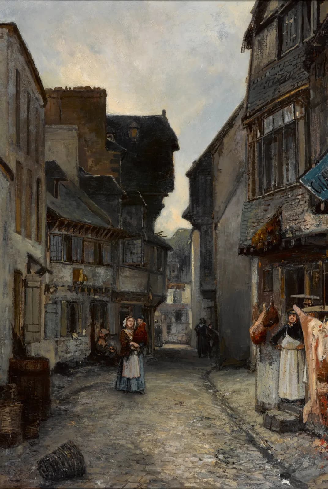 Straat in Landerneau – Johan Barthold Jongkind