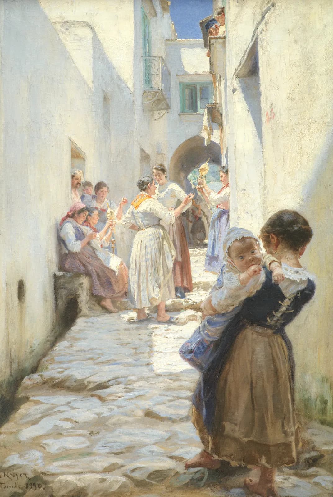 Straat in Torello – Peder Severin Krøyer