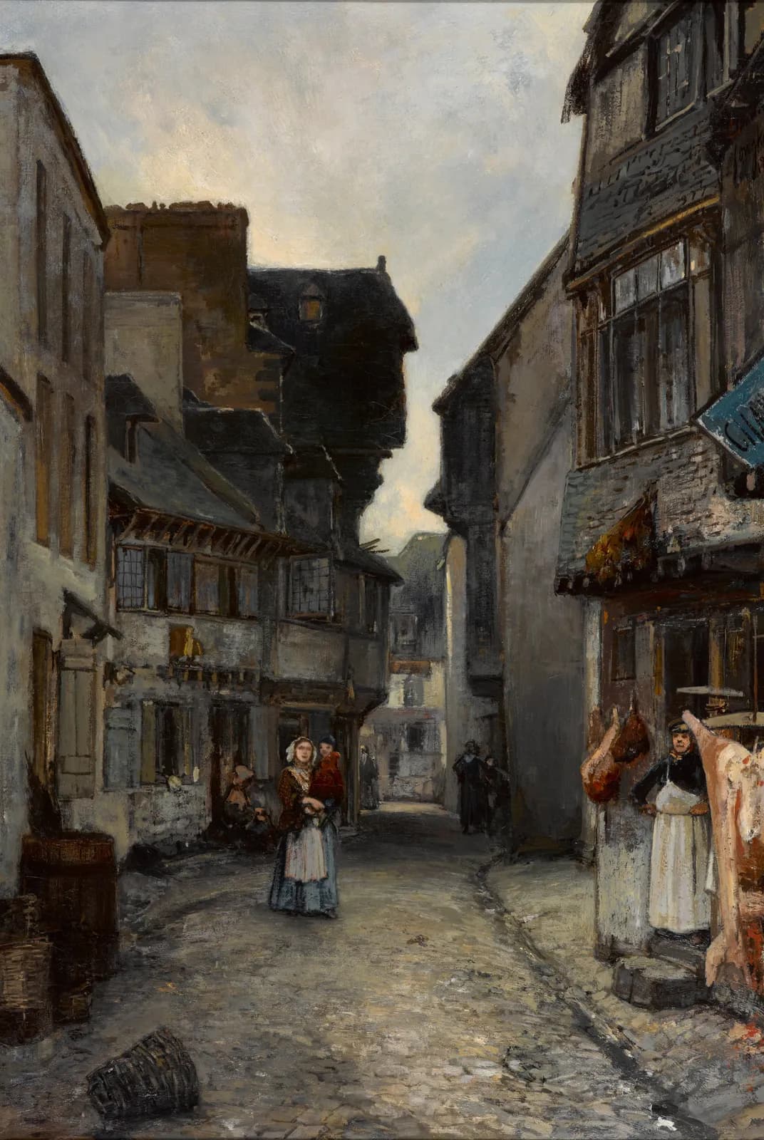 Straatje in een oude stad – Johan Barthold Jongkind