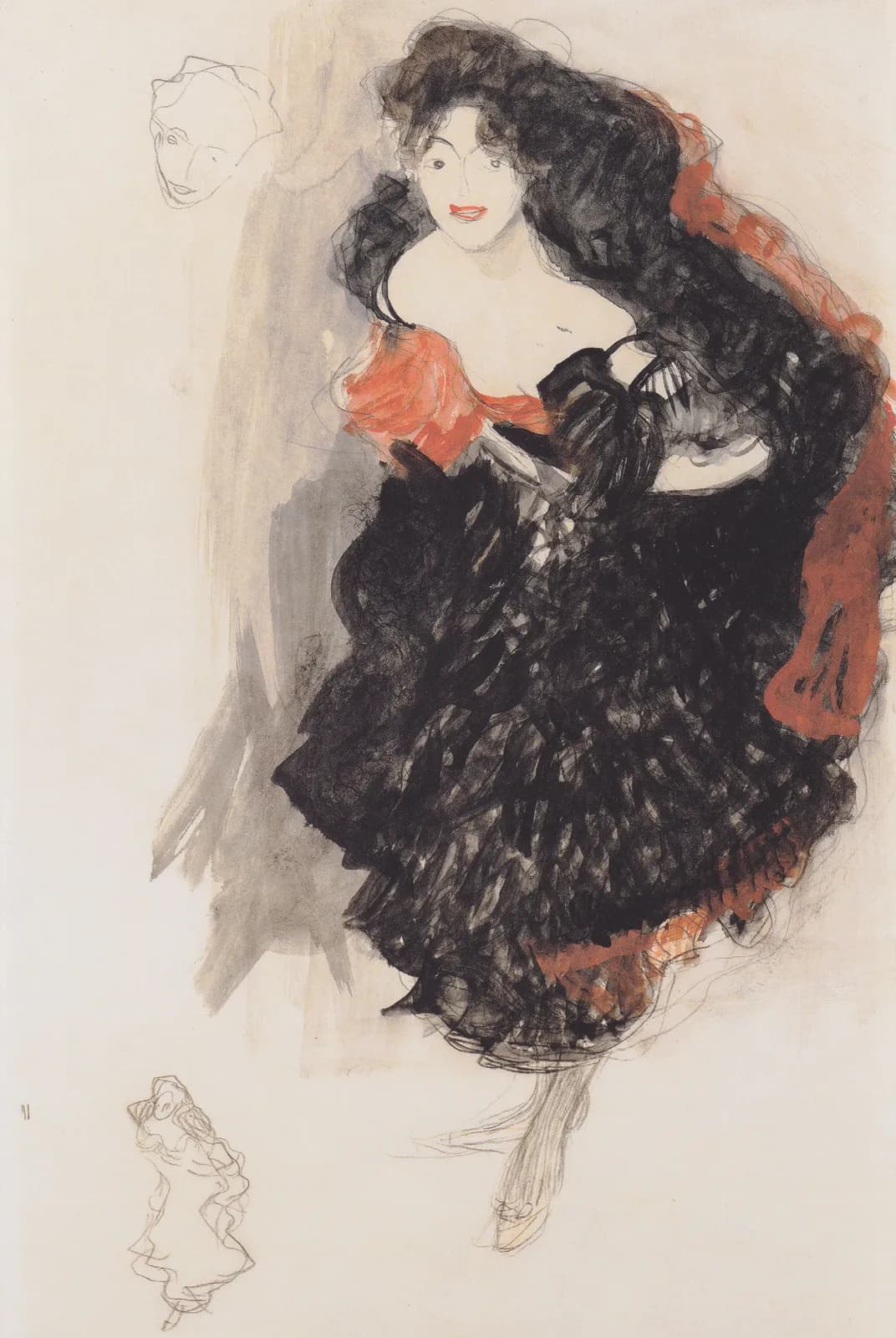 Studie voor het schilderij Judith II – Gustav Klimt