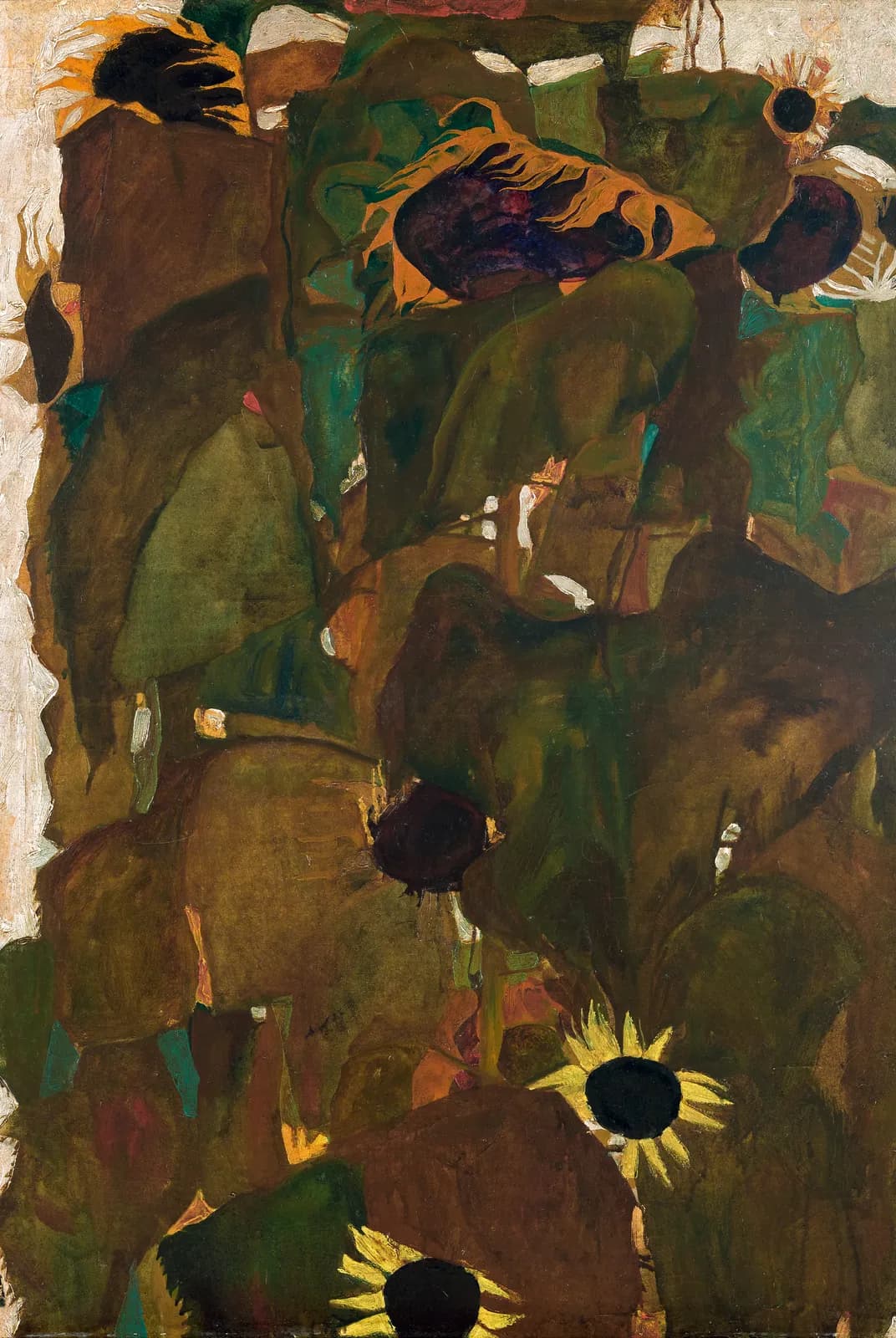 Zonnebloemen I – Egon Schiele