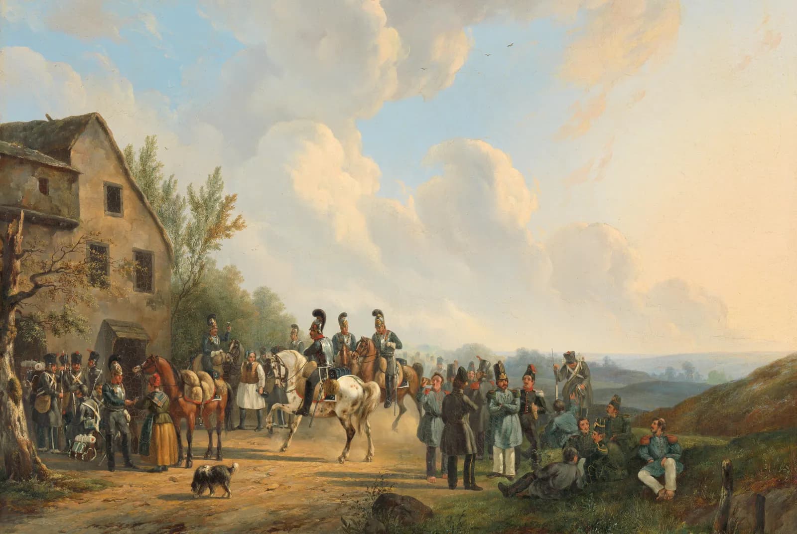 Tafereel uit de Tiendaagse Veldtocht tegen de in opstand gekomen Belgen, augustus 1831 – Wouterus Verschuur