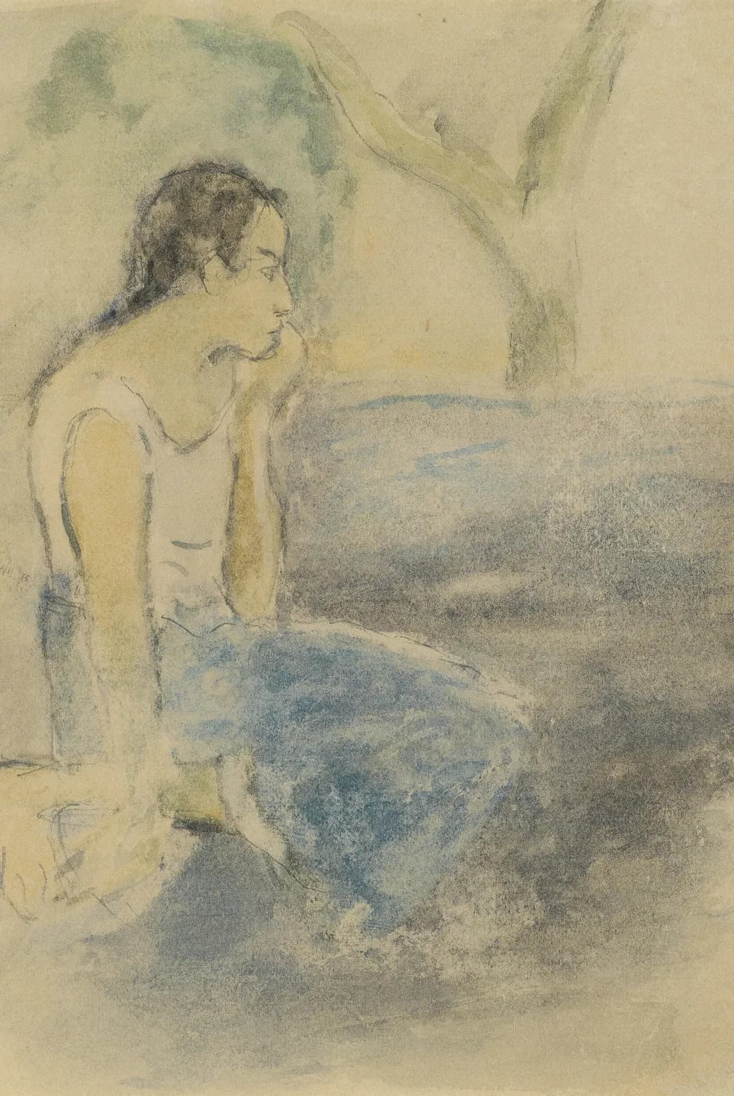 Zittende Tahitiaan – Paul Gauguin