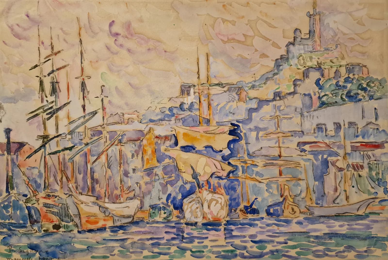 De oude haven van Marseille – Paul Signac