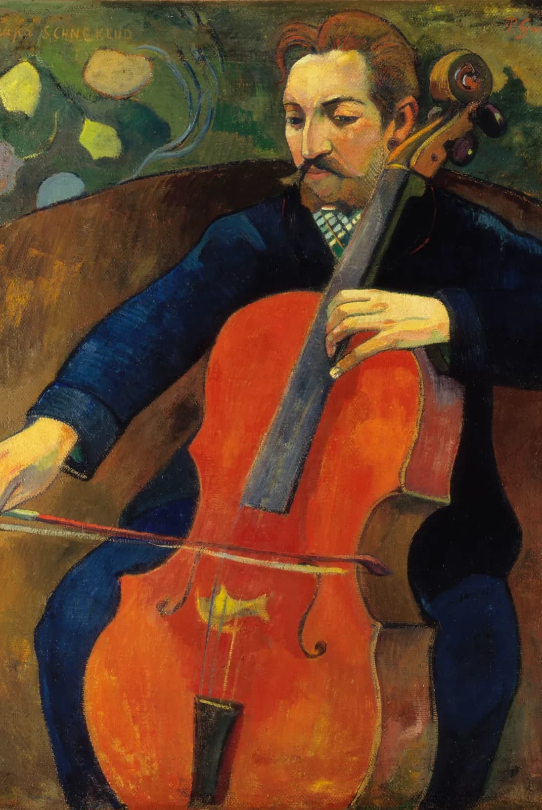 Portret van cellist Schneklud – Paul Gauguin
