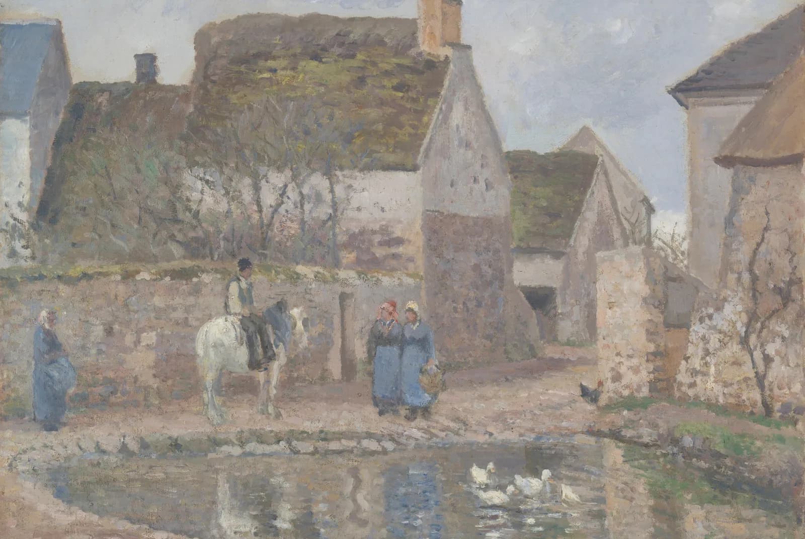 De vijver bij Ennery – Camille Pissarro