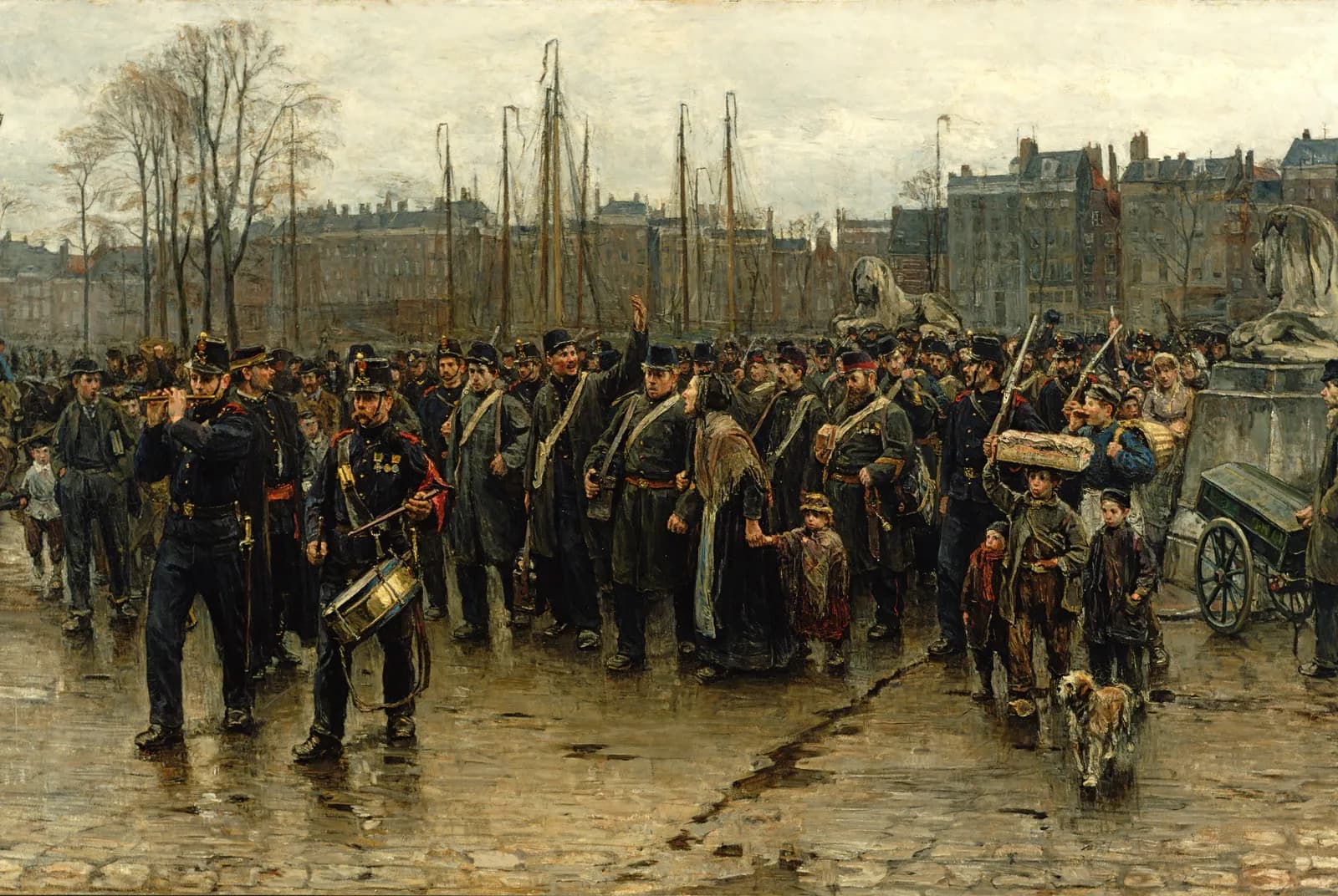 Transport koloniale soldaten – Isaac Israëls