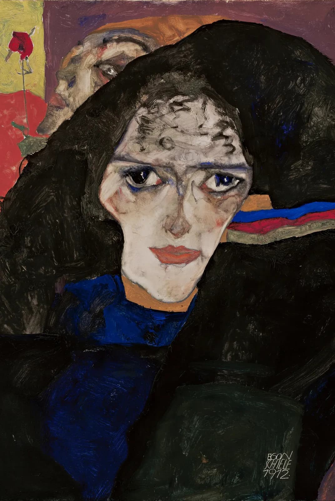 Treurende vrouw – Egon Schiele