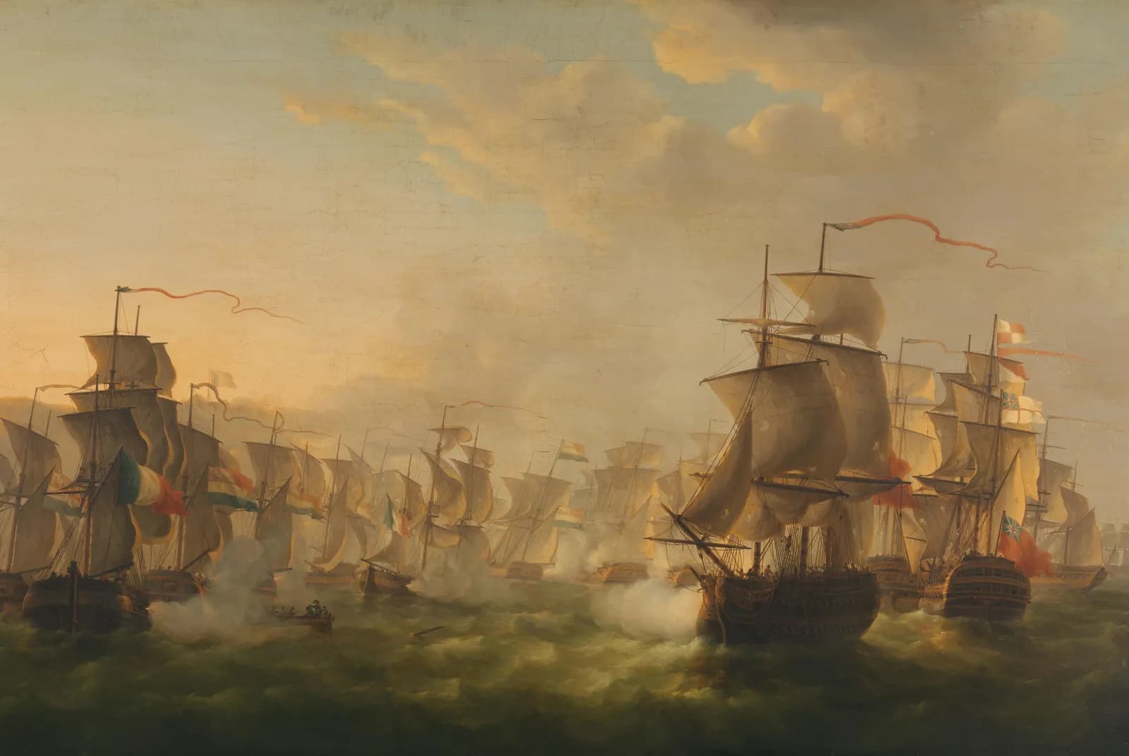 Treffen van de Nederlandse en Britse vloot – Departement van Marine