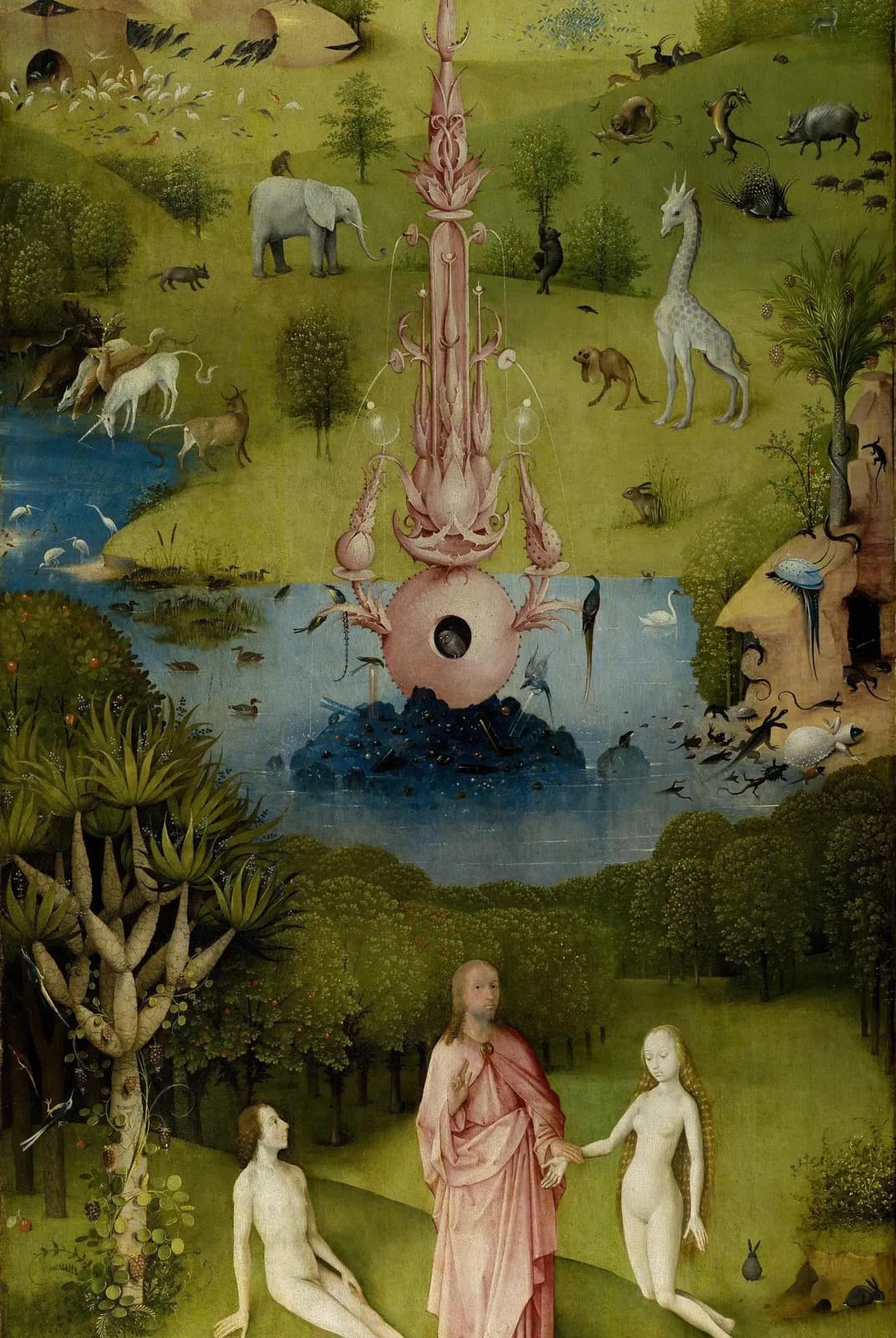 Tuin der Lusten - linkerpaneel (het aardse paradijs) – Hieronymus Bosch