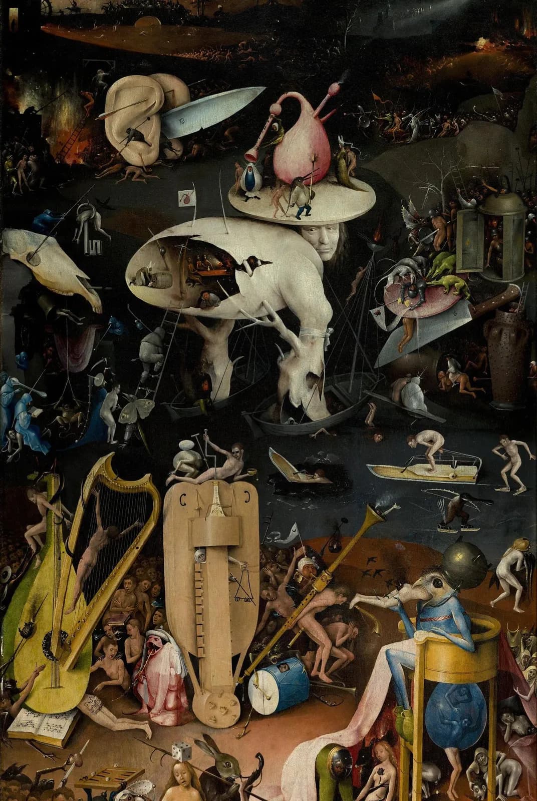 Tuin der Lusten - rechterpaneel (de hel) – Hieronymus Bosch