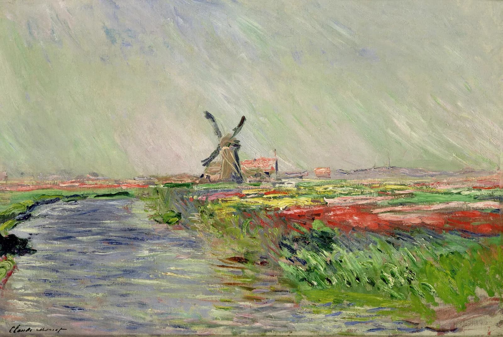 Tulpenveld in Holland – Claude Monet