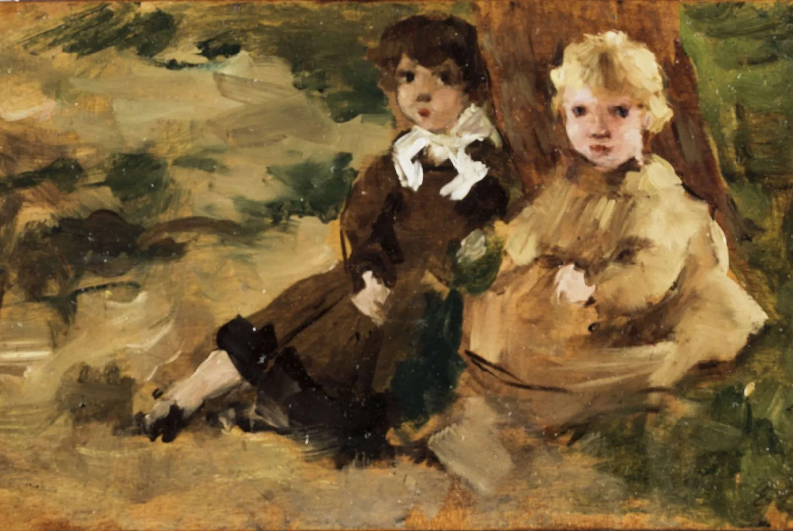 Twee kinderen onder de boom – Eva Gonzalès