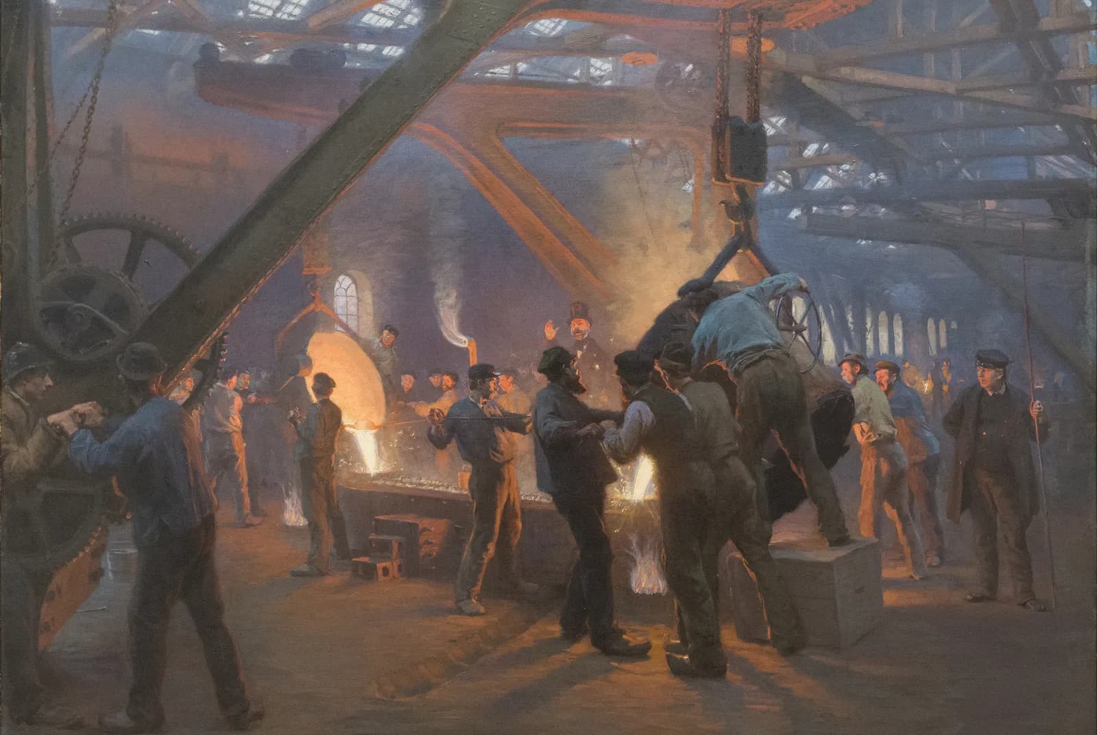 Uit de ijzergieterij van Burmeister og Wain – Peder Severin Krøyer
