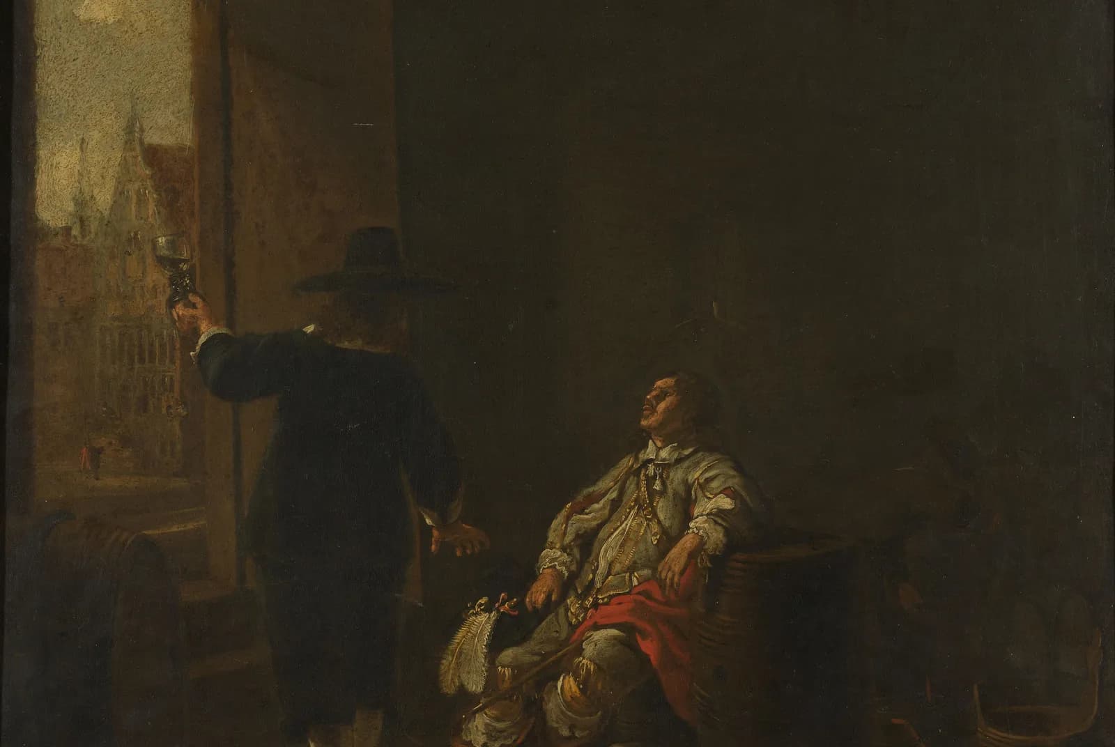 Uithangbord van een wijnhandel – Aelbert Cuyp