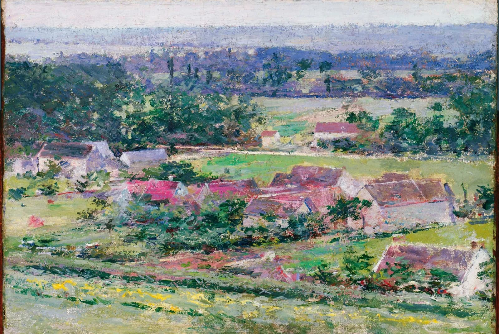 Uitzicht op Giverny – Theodore Robinson
