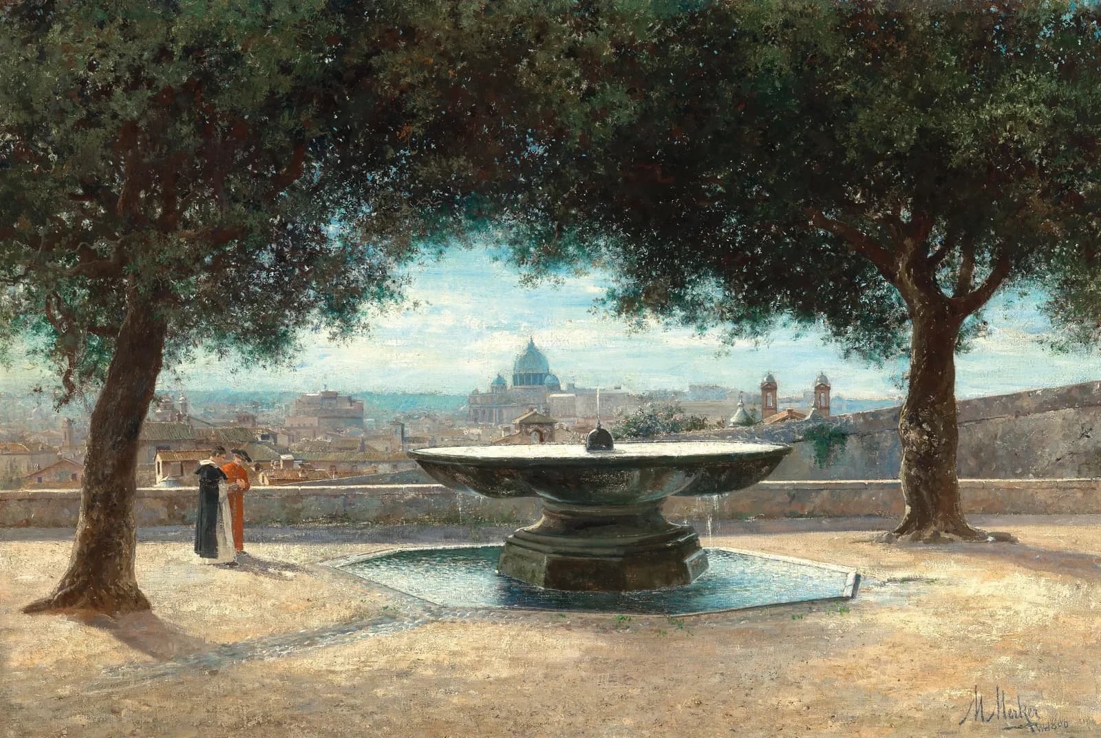 Uitzicht over Rome – Caspar van Wittel