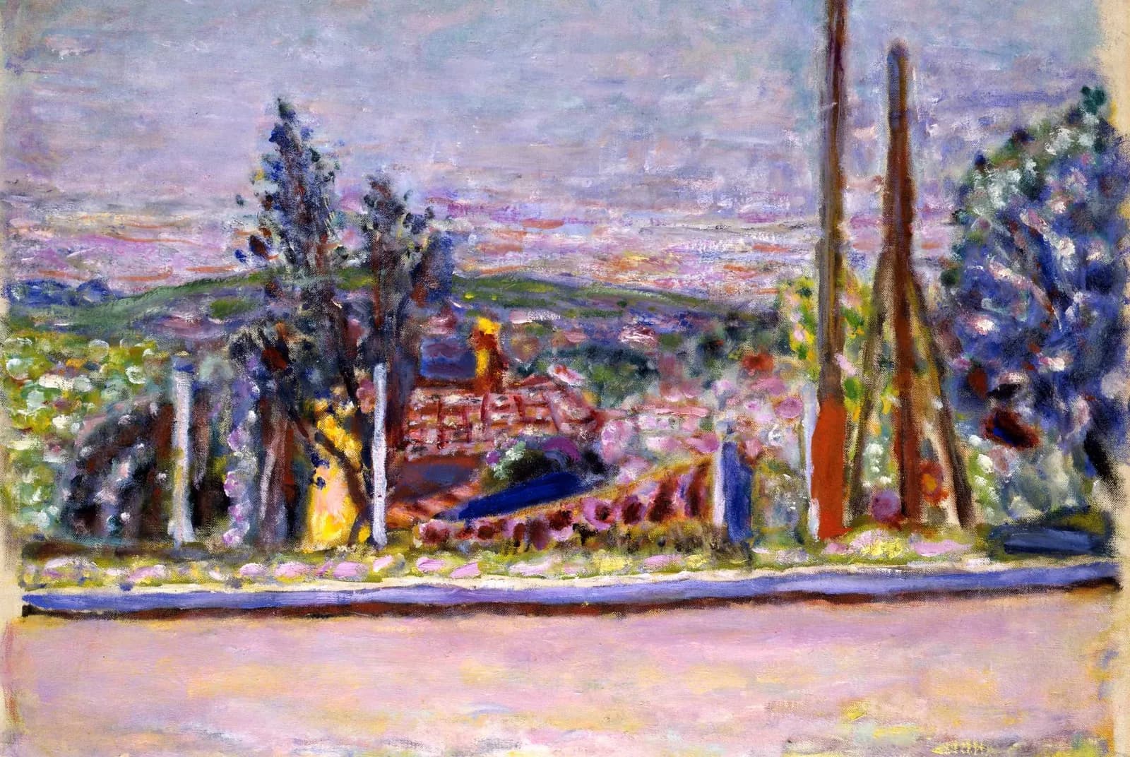 Uitzicht vanuit de tuin van de kunstenaar – Pierre Bonnard