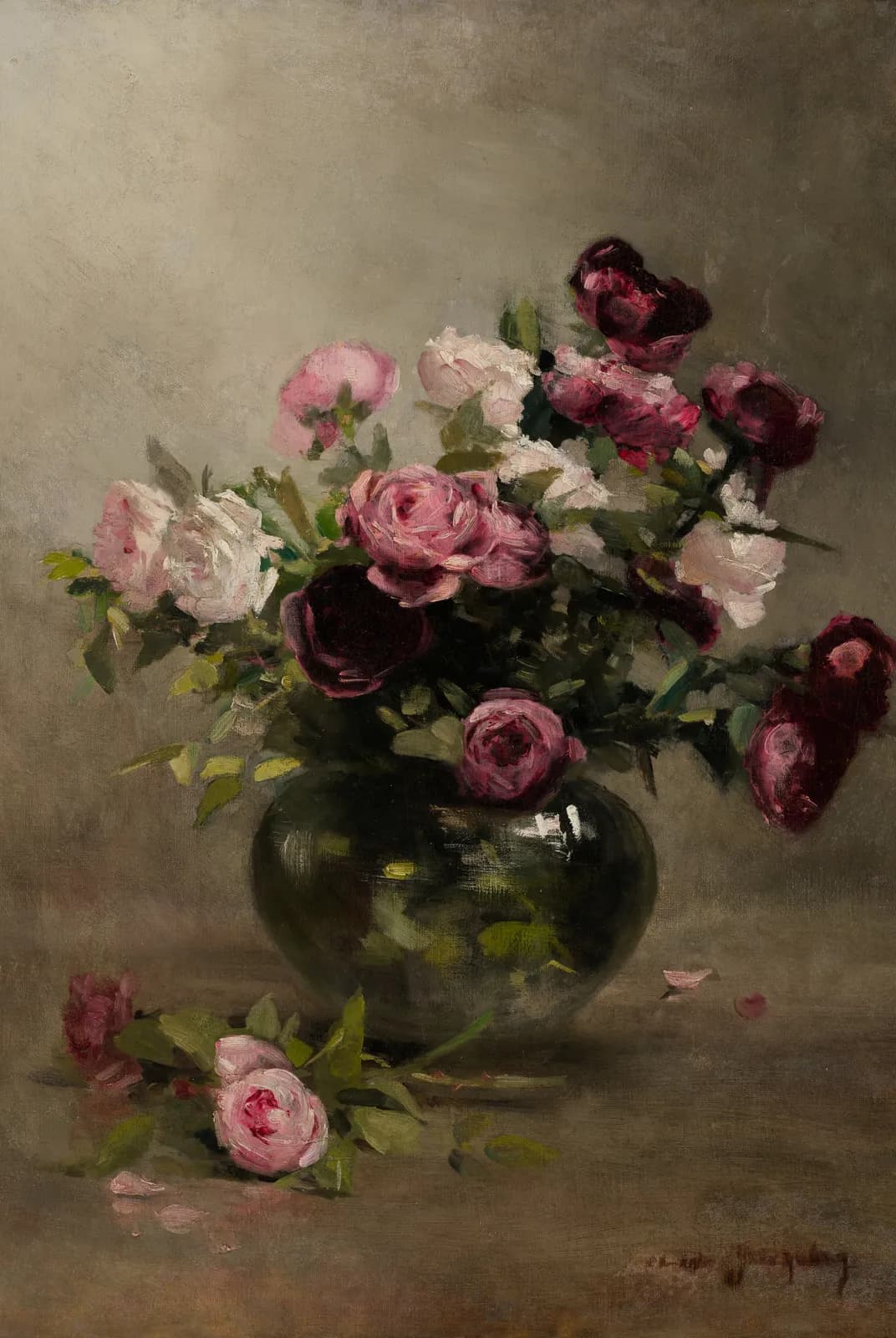 Vaas met rozen – Eva Gonzalès