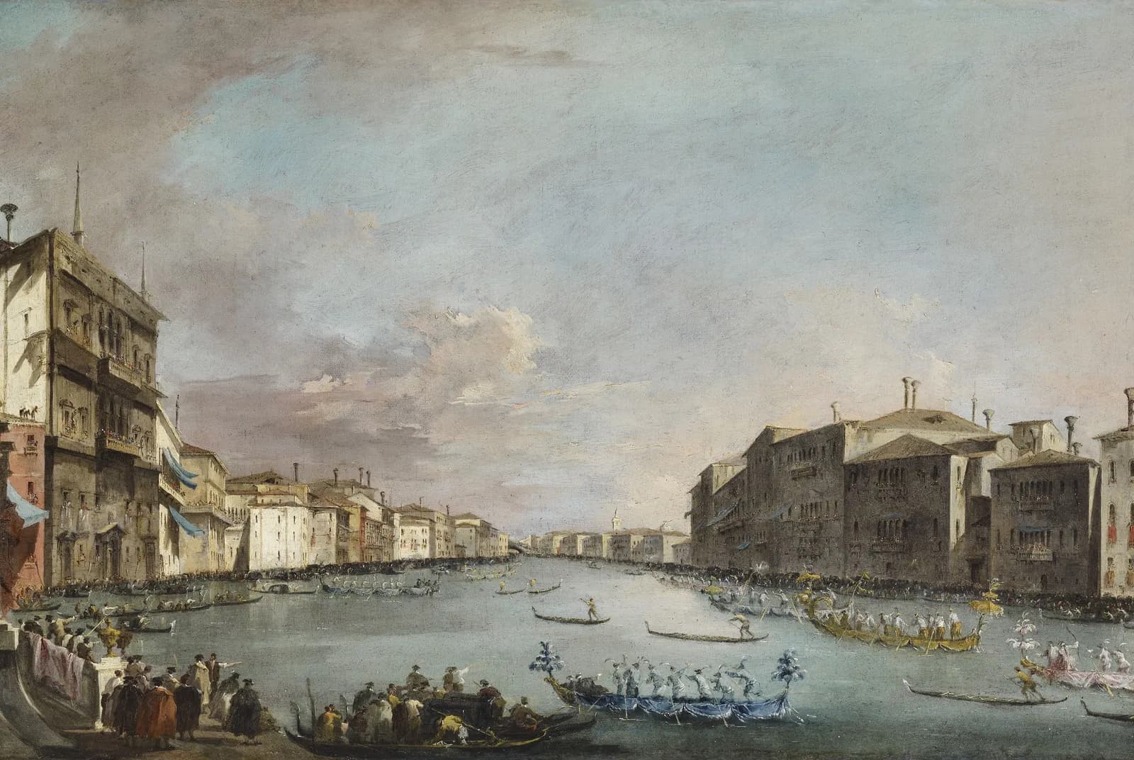 Venetiaanse Regatta op het Canal Grande – Francesco Guardi