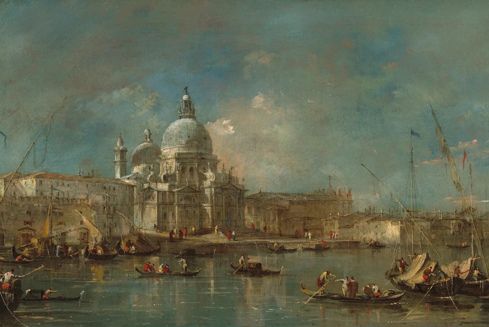 Venetië: Santa Maria della Salute aan het water – Francesco Guardi