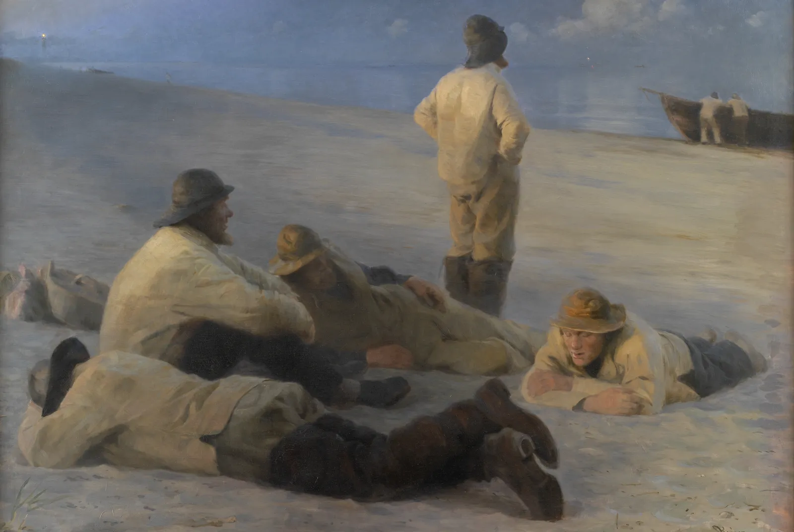 Vissers op het strand van Skagen – Peder Severin Krøyer