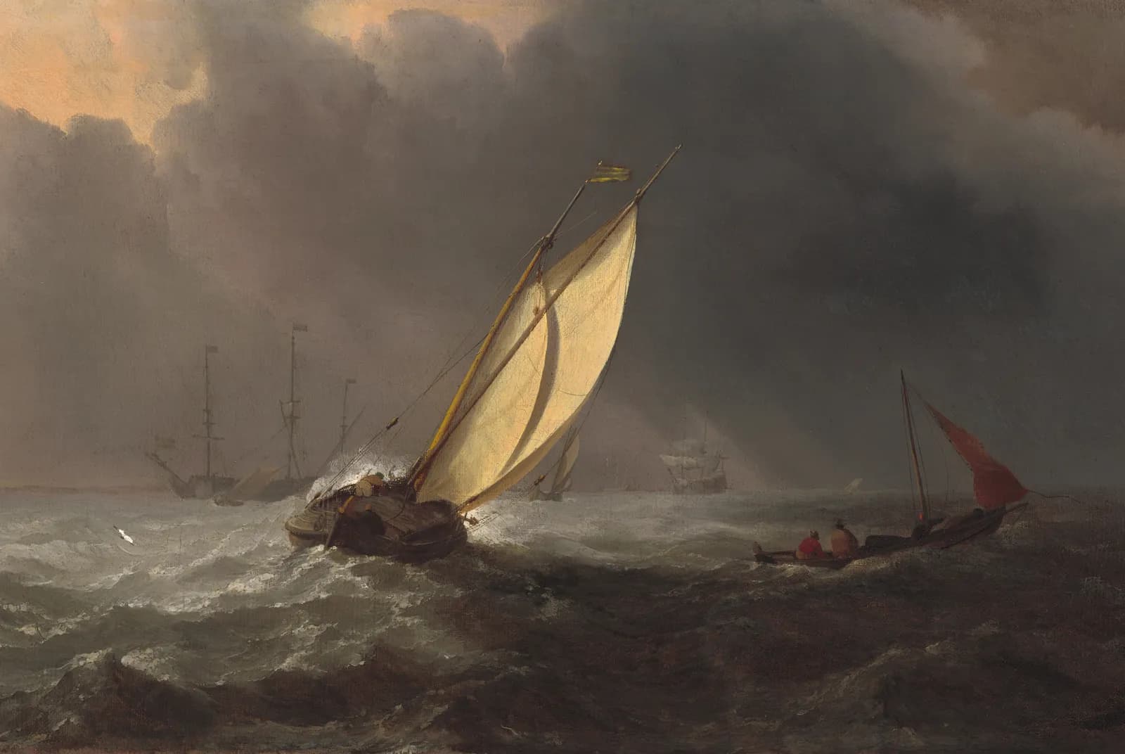 Voor de storm – Willem van de Velde