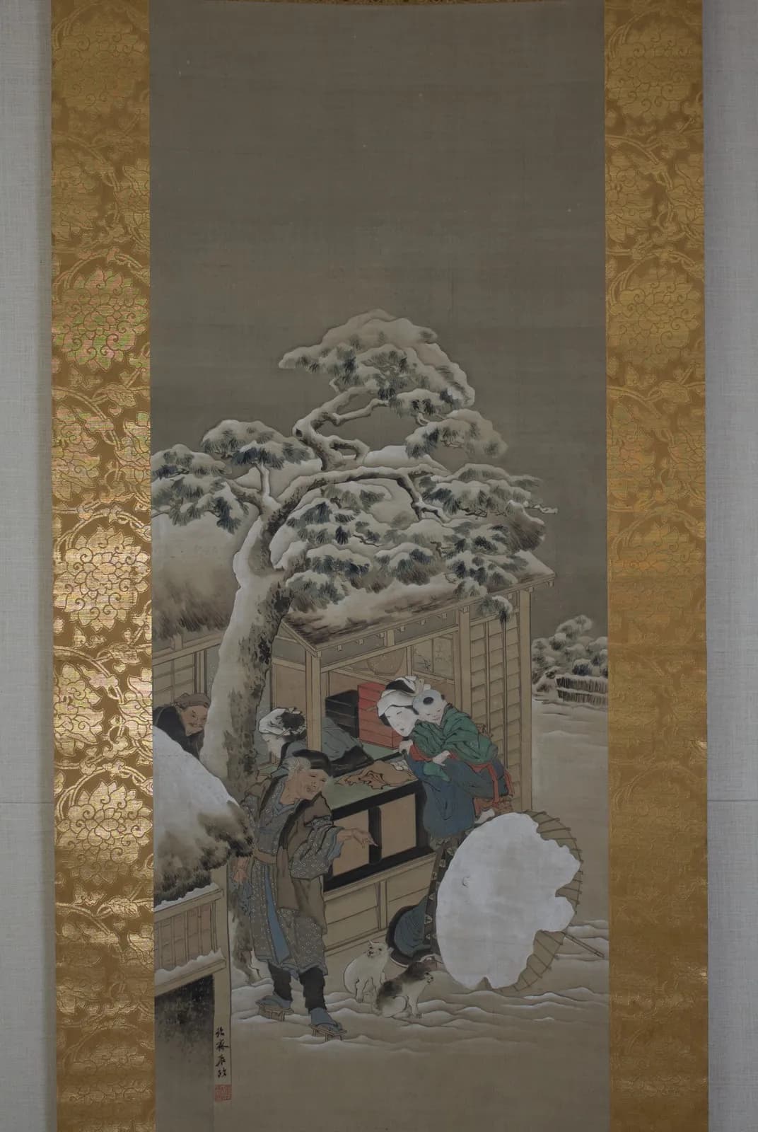 Voor een winkel – Katsushika Hokusai