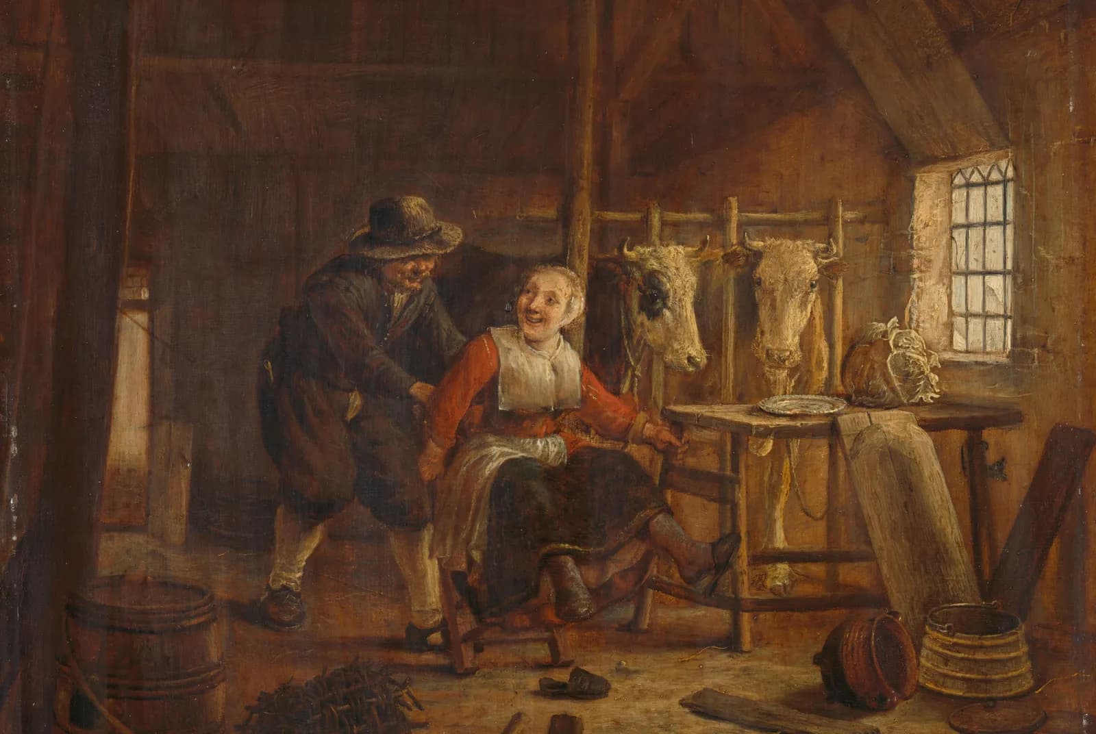 Vrijage in een koestal – Camphuysen