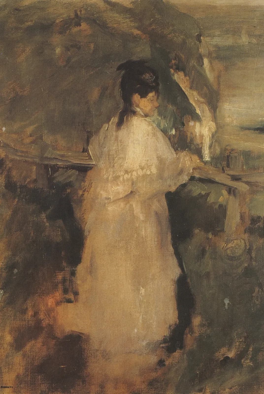 Vrouw op de kliff – Eva Gonzalès