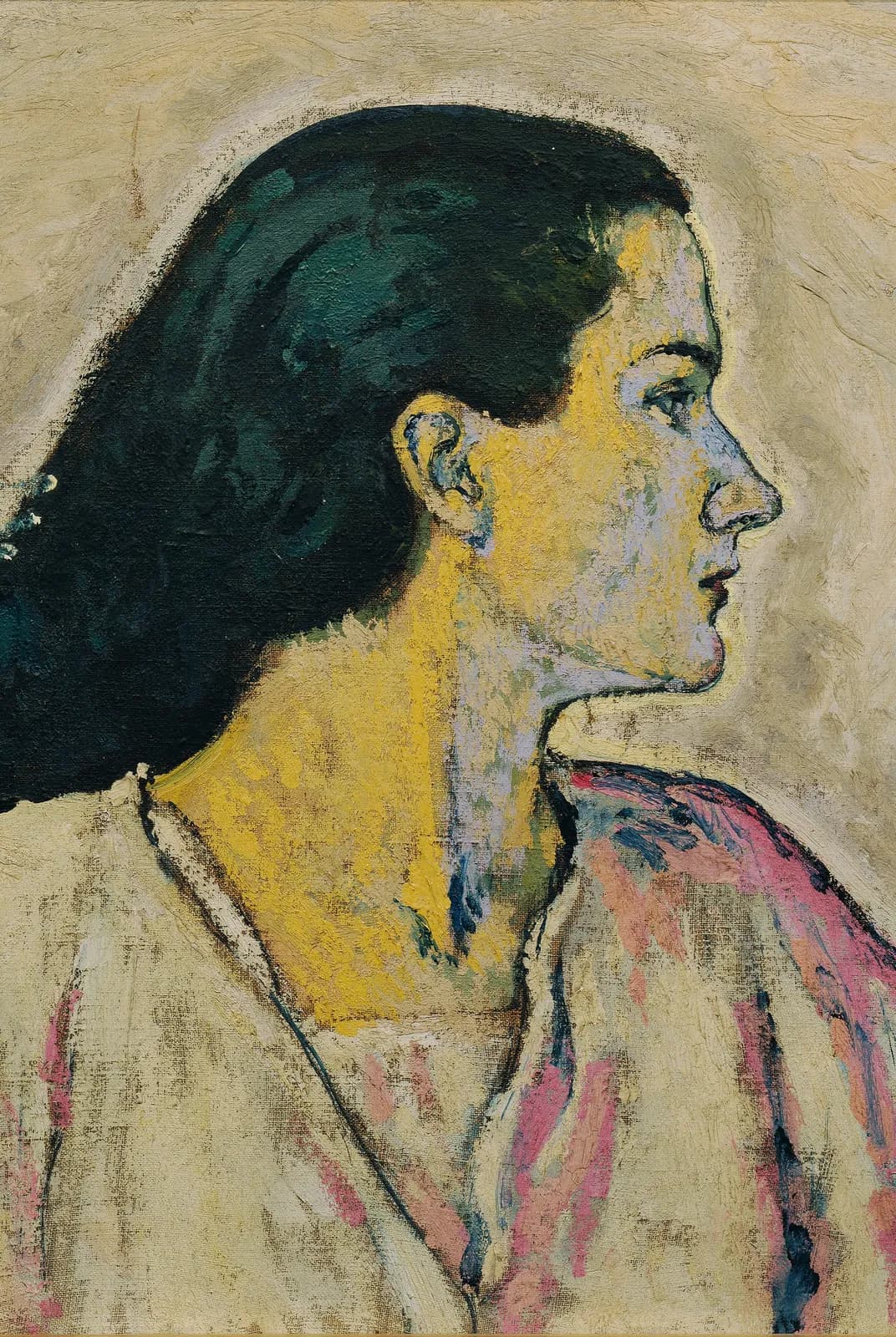 Vrouwenportret en profil – Koloman Moser