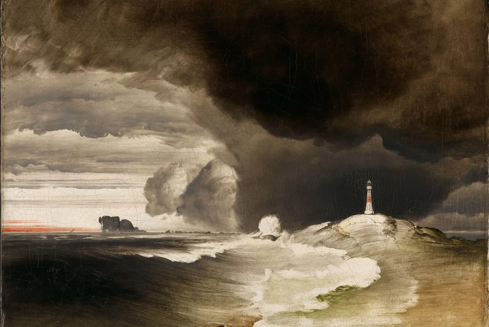 Vuurtoren aan de Noorse kust – Peder Balke