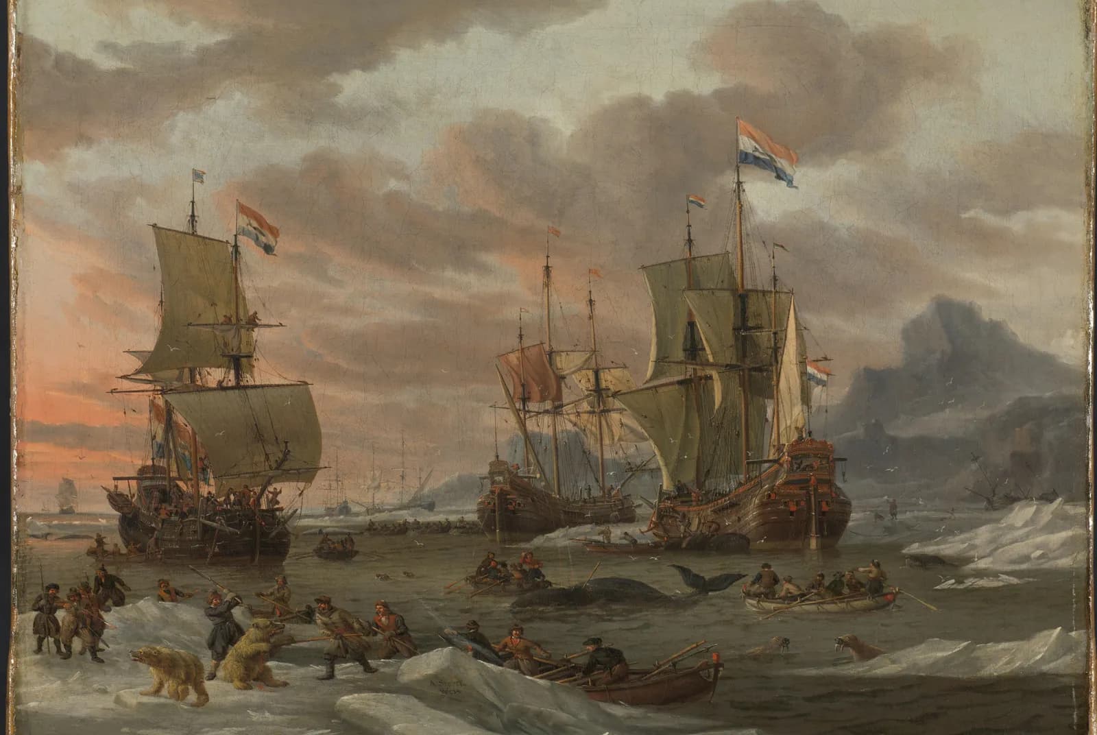 Walvisvangst in de poolzee – A. Storck