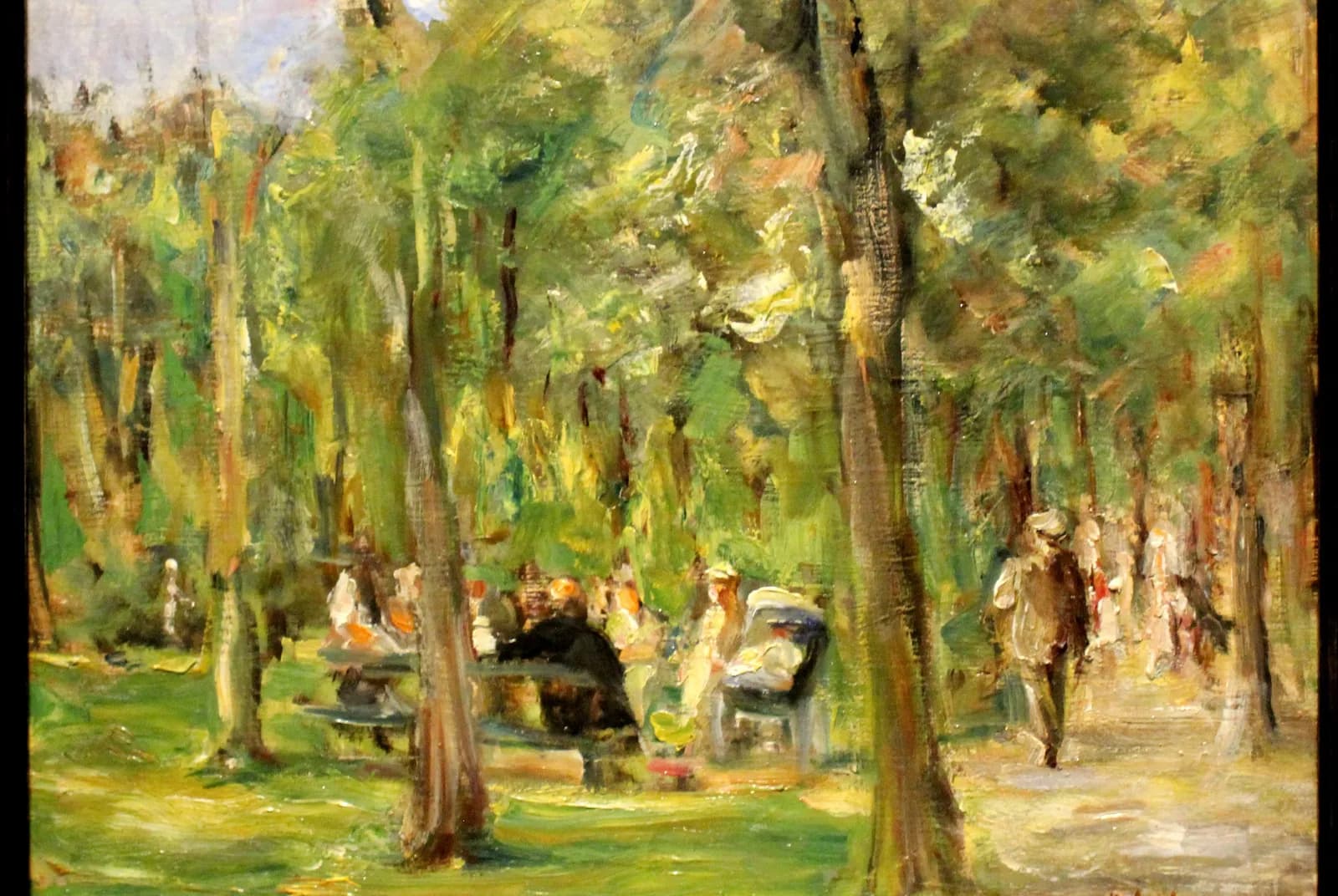 Wandelaars in de Tiergarten – Max Liebermann