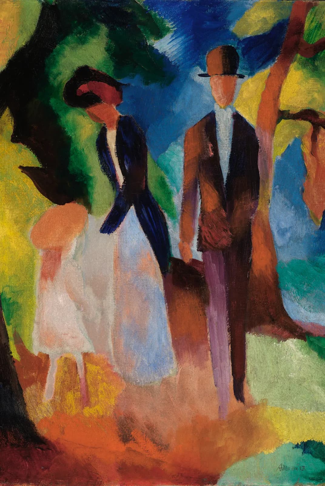 Wandeling in het park – August Macke