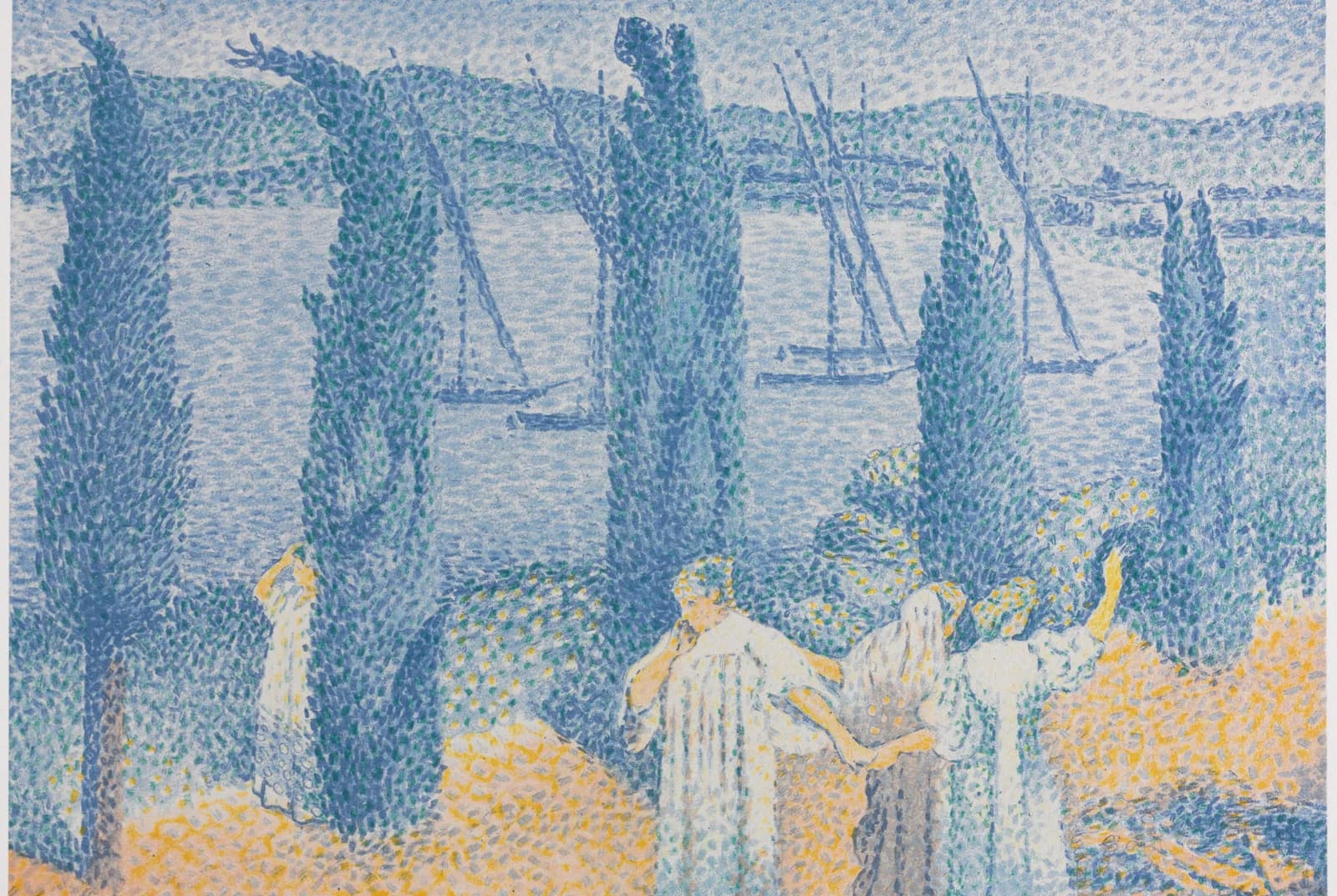Wandelpad met cipressen – Henri-Edmond Cross