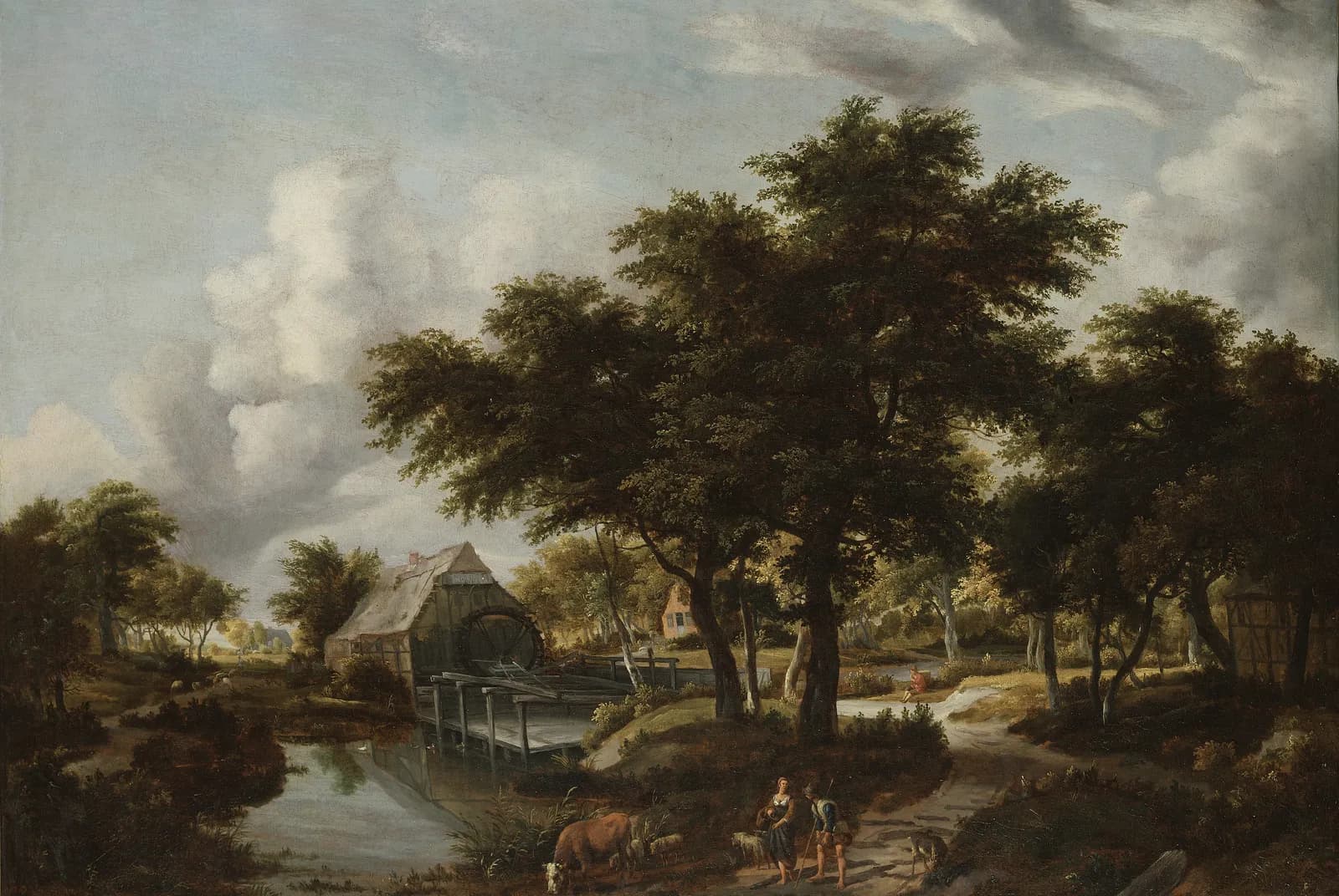 Watermolen bij het bos – Meindert Hobbema