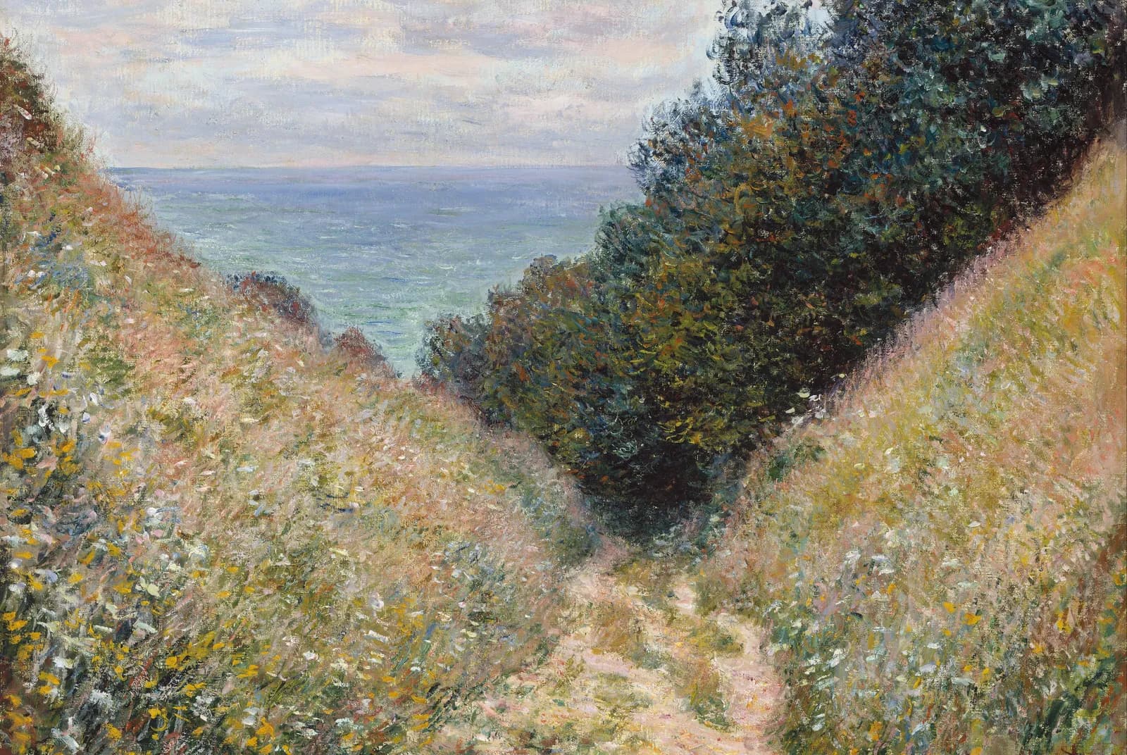 Weg bij La Cavée, Pourville – Claude Monet