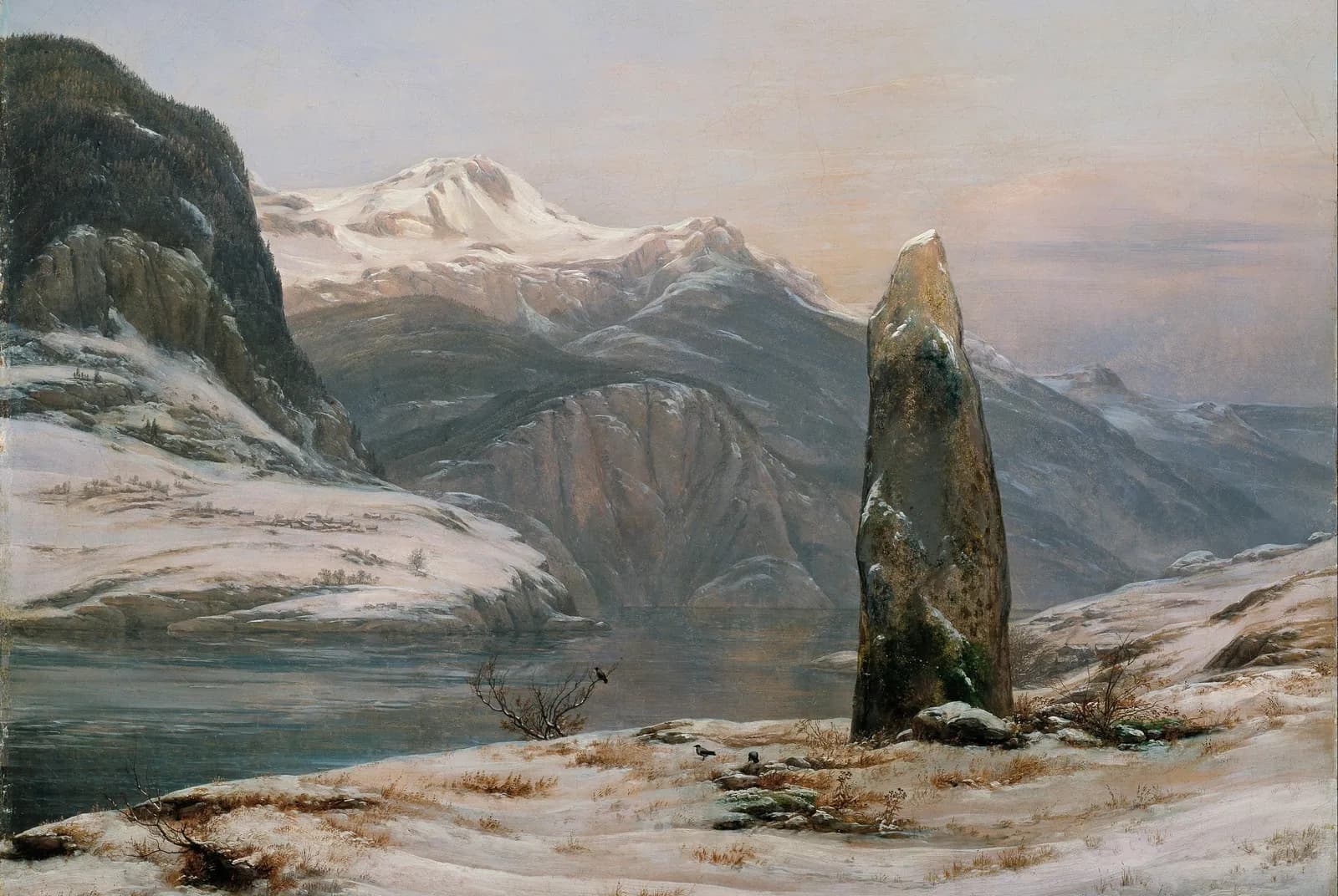 Winter aan de Sognefjord – Johan Christian Dahl