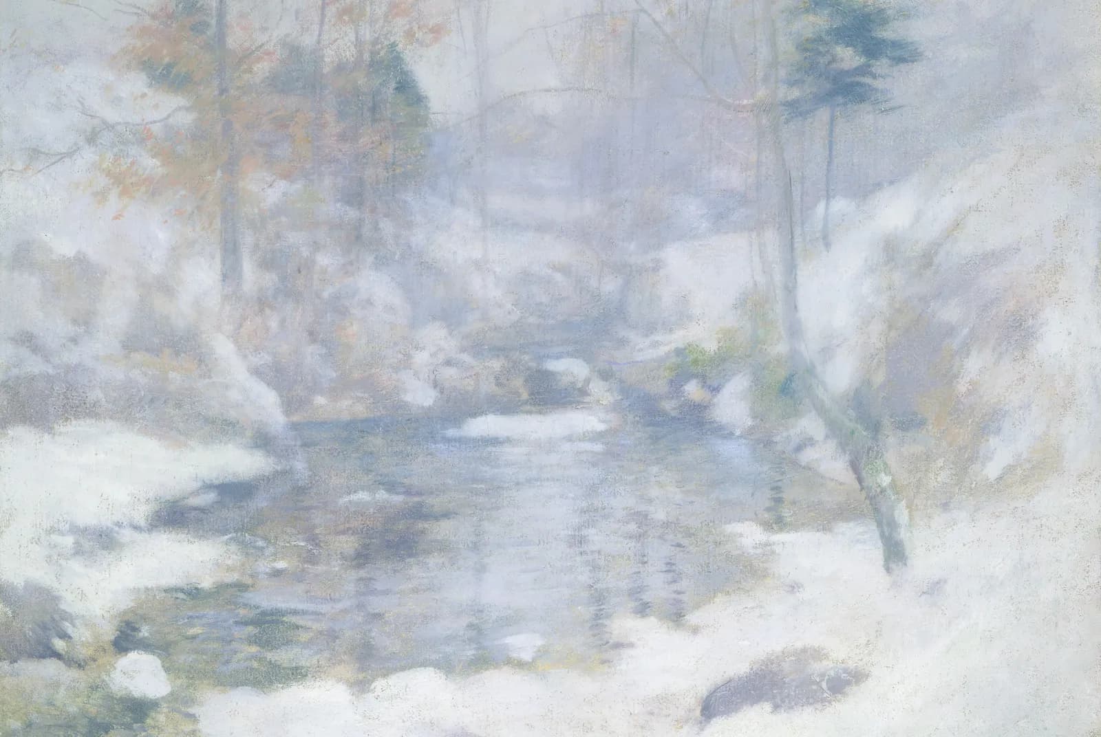 Winter Harmony (ca. 1890-1900) – John Henry Twachtman