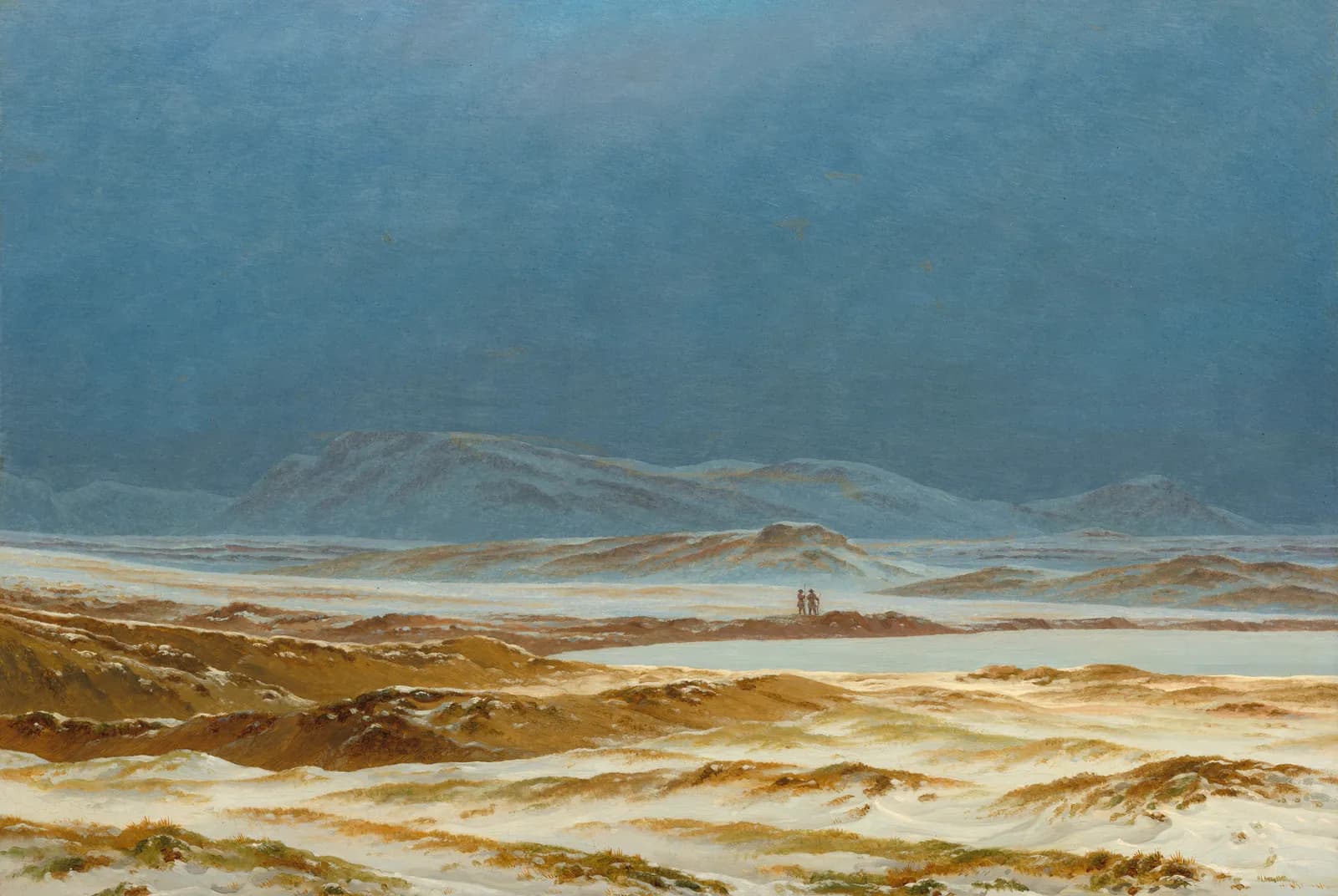 Winterlandschap met wandelaars – Caspar David Friedrich