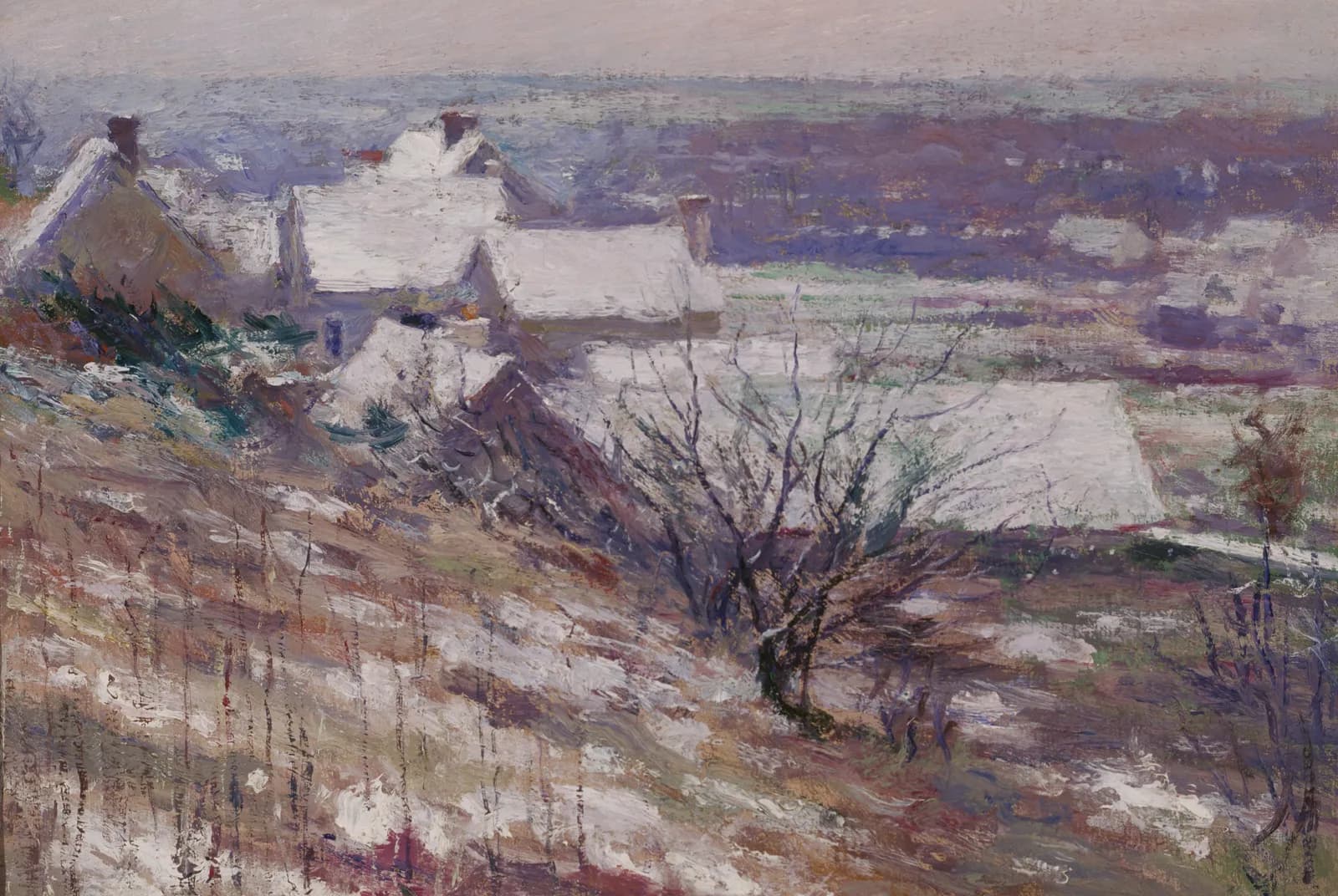 Winterlandschap – Theodore Robinson