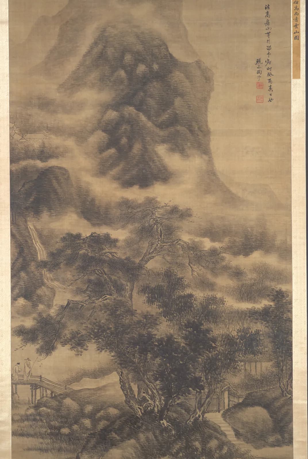Wolken bij een bergverblijf – Tao Hong