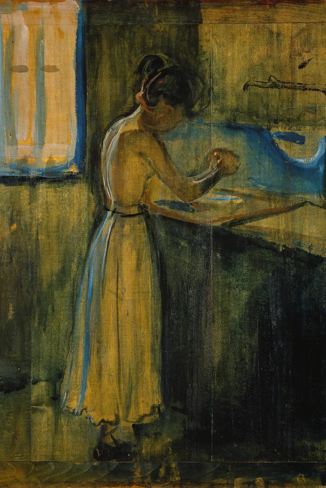 Jonge vrouw die zich wast – Edvard Munch