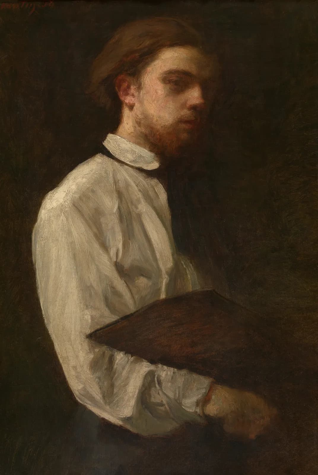 Zelfportret met tekenmap – Henri Fantin-Latour