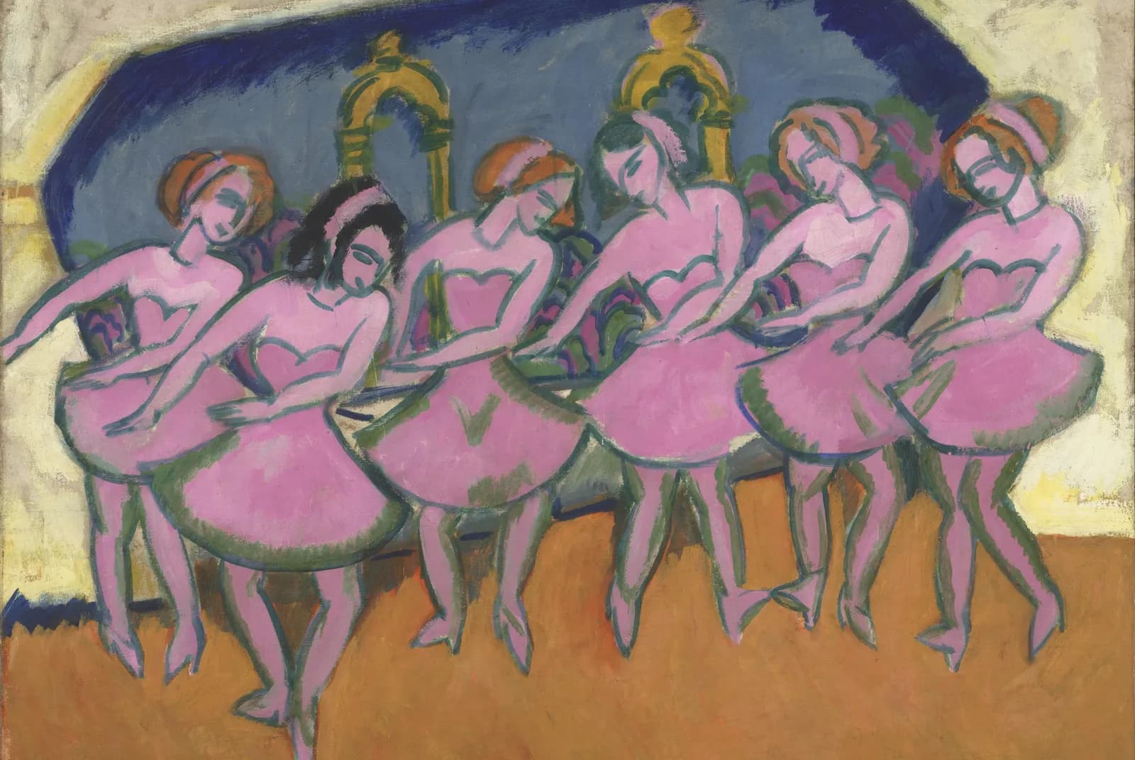 Zes danseressen – Ernst Ludwig Kirchner